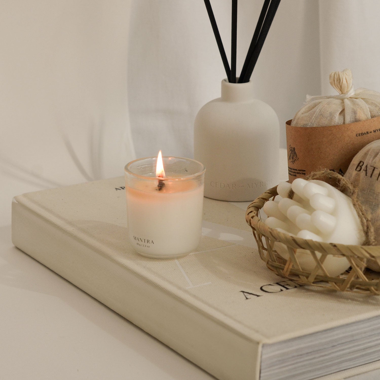 CEDAR AND MYRRH Palo Santo Self - Care Gift Set