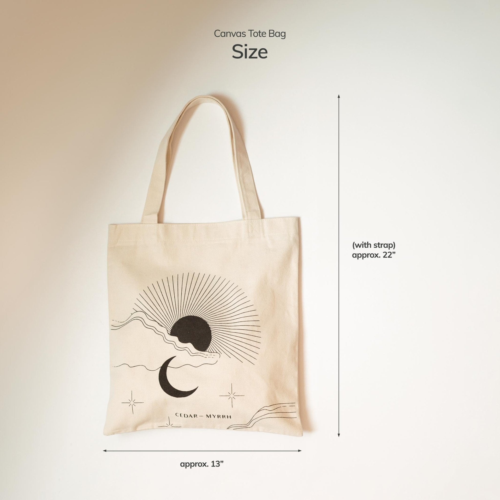 CEDAR AND MYRRH REFLECT Canvas Tote Bag