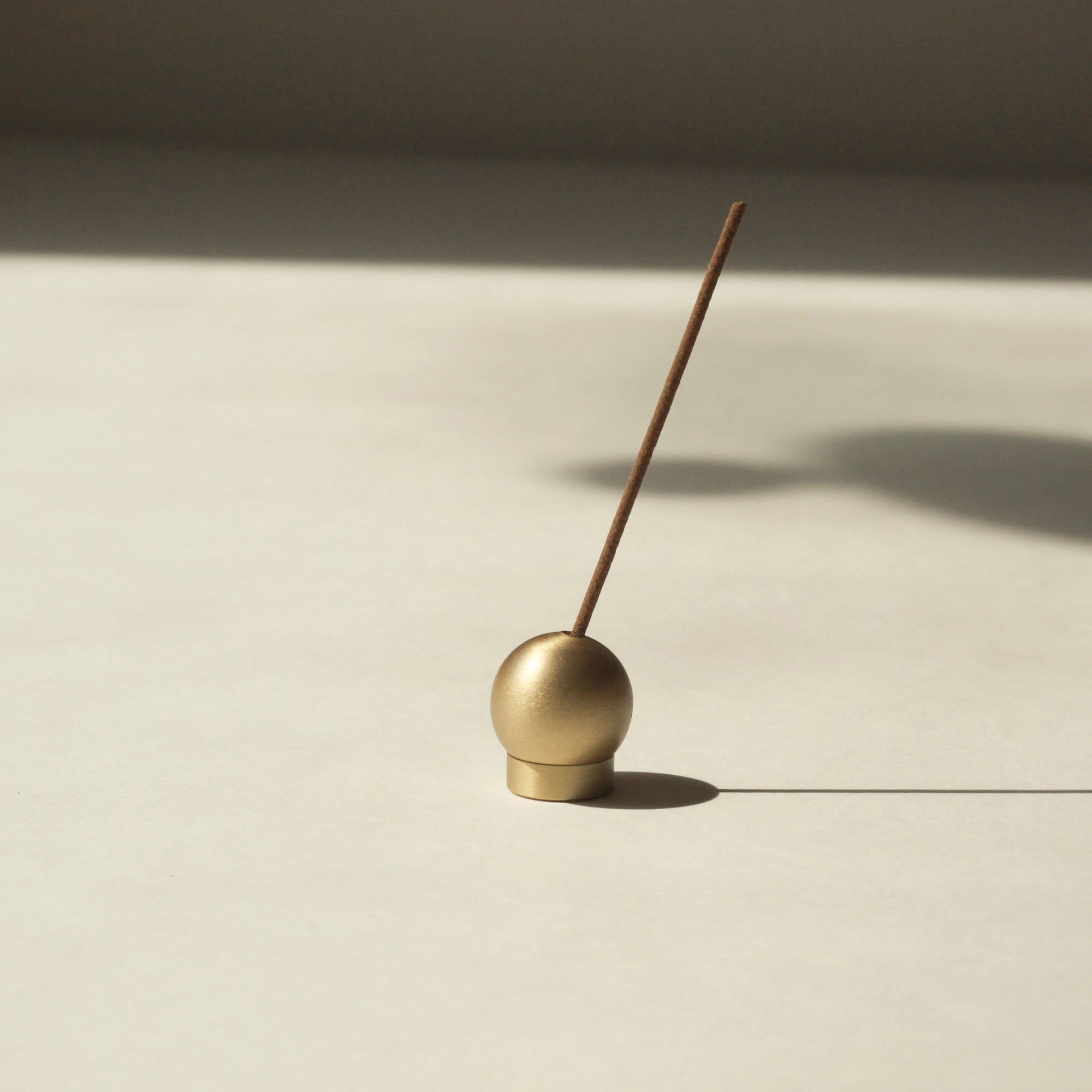CEDAR AND MYRRH Sphere Brass Incense Holder