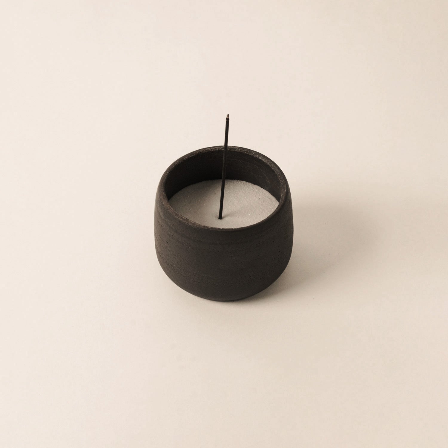 CEDAR AND MYRRH Versatile Black Clay Ceramic Cup