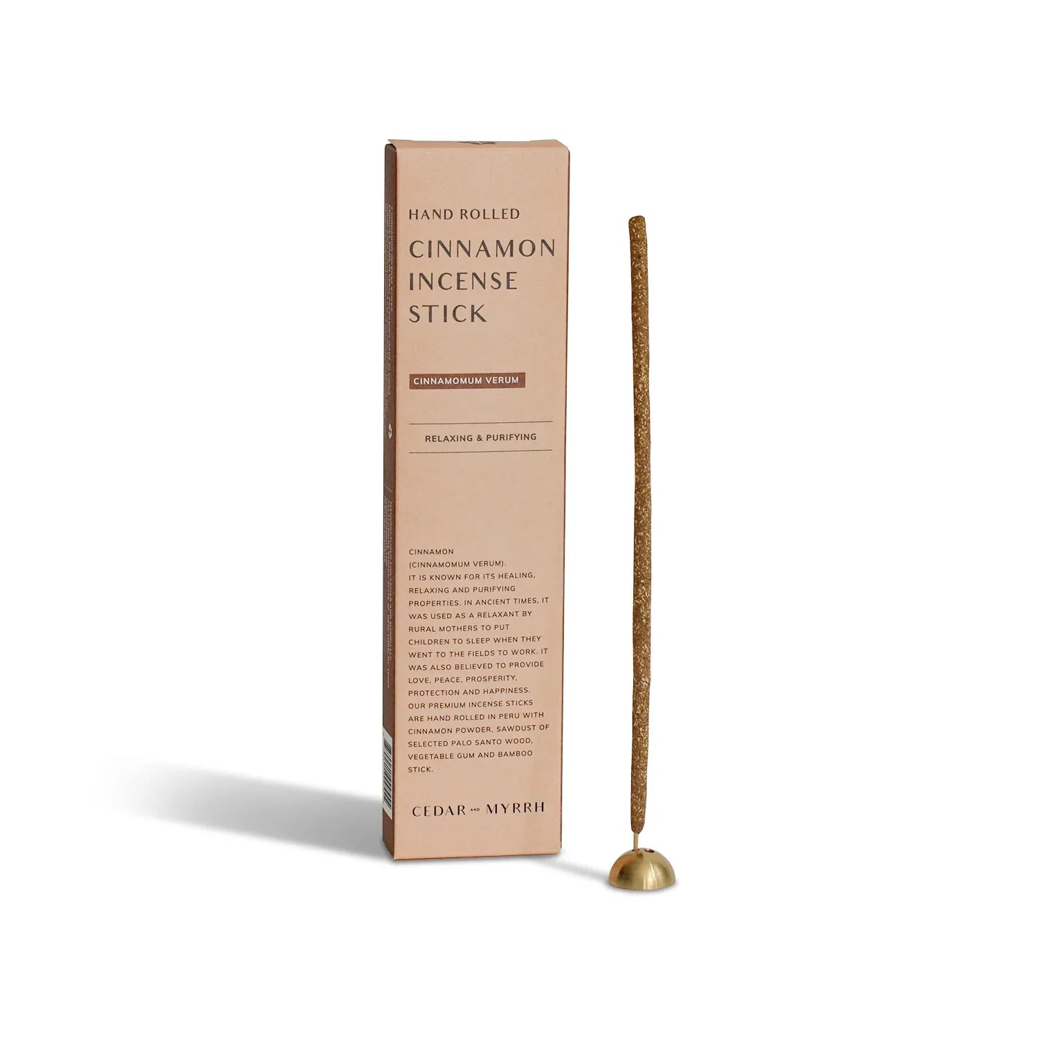 Cinnamon Incense Sticks – 7 Hand-Rolled Sticks from Peru