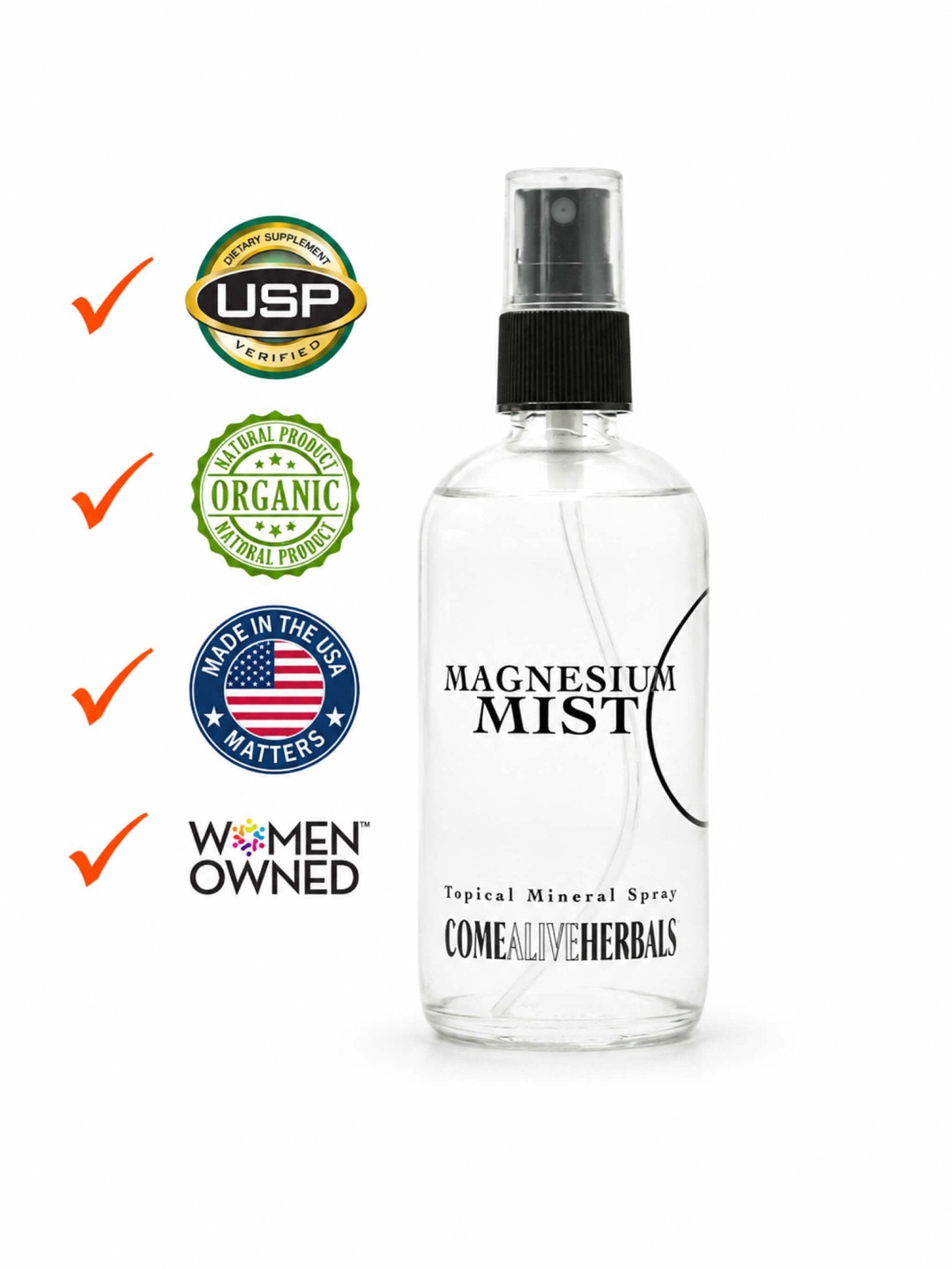 Come Alive Herbals Magnesium Mist