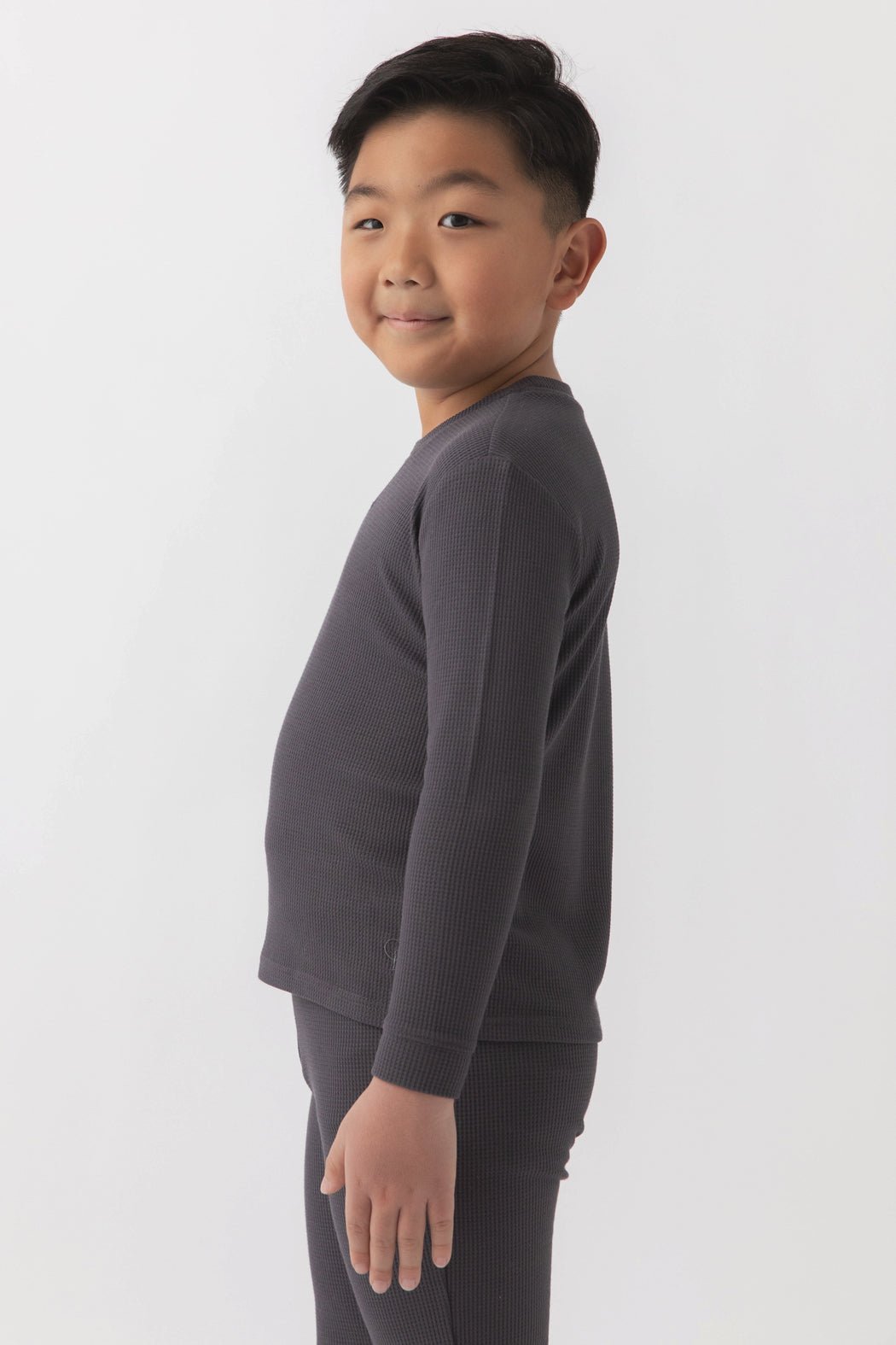 Cozy Earth Children's Bamboo Waffle Knit Base Layer Long Sleeve