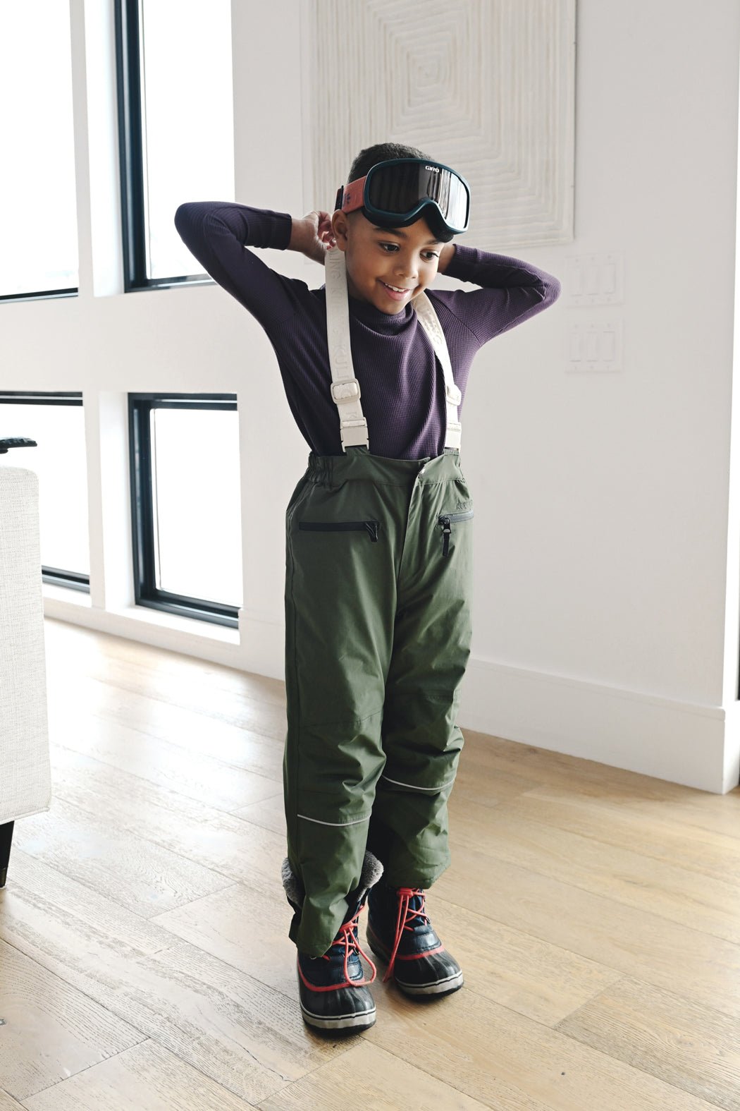 Cozy Earth Children's Bamboo Waffle Knit Base Layer Long Sleeve