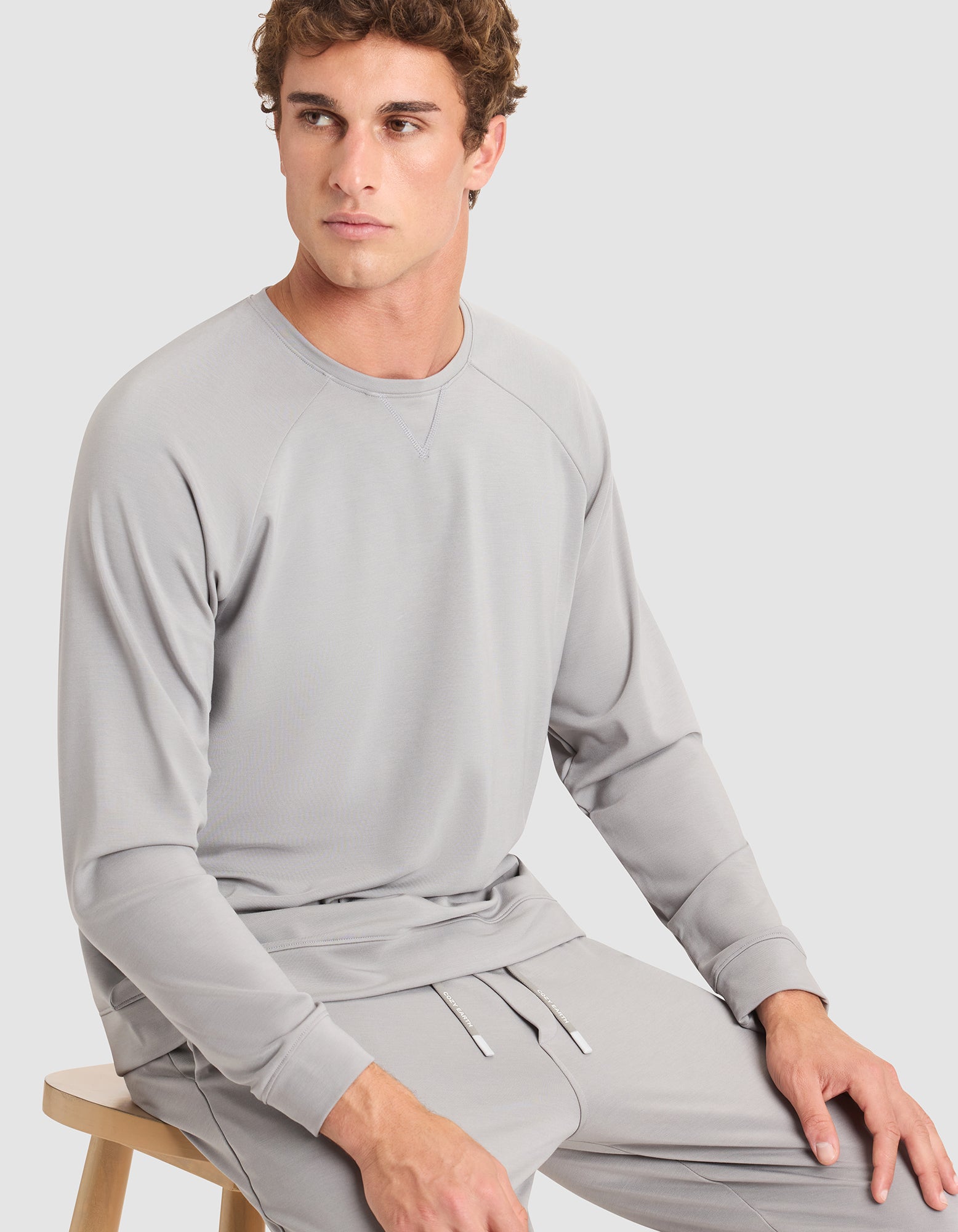 Cozy Earth Men's Brushed Bamboo Jogger Set