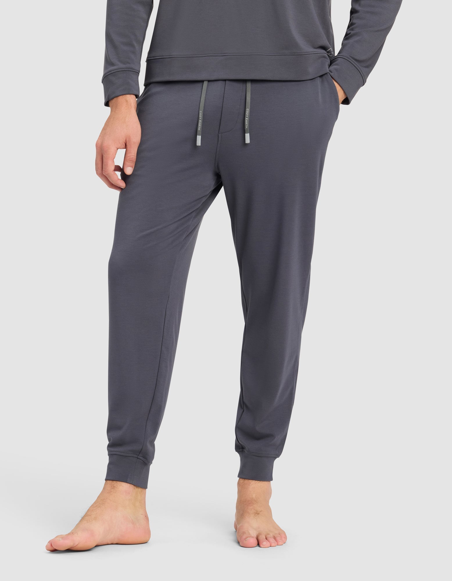 Cozy Earth Men's Brushed Bamboo Jogger Set