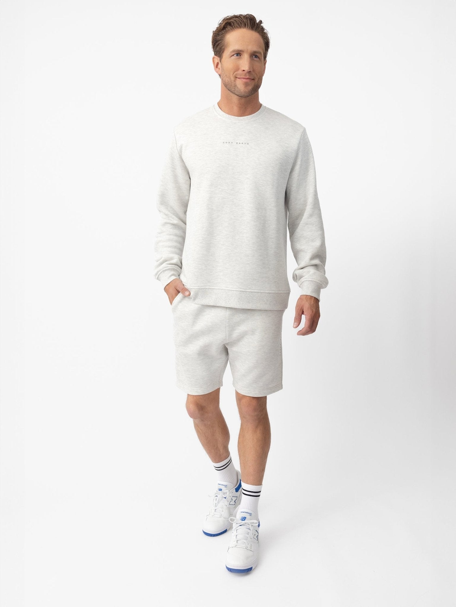 Cozy Earth Men's CityScape Crewneck