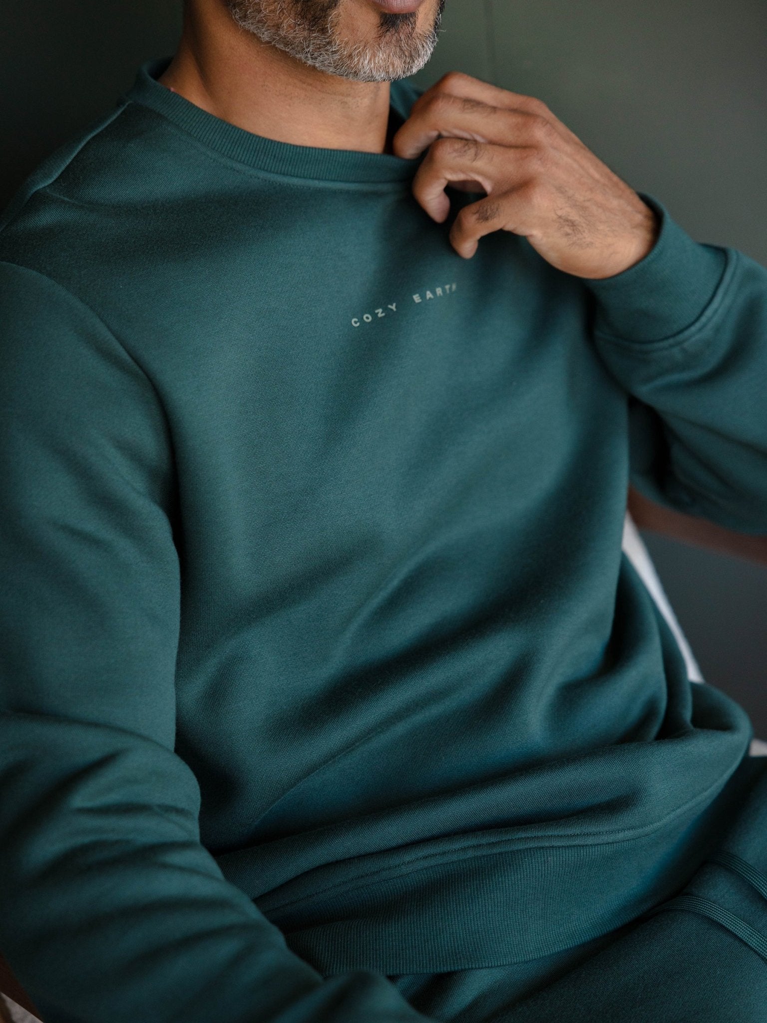 Cozy Earth Men's CityScape Crewneck