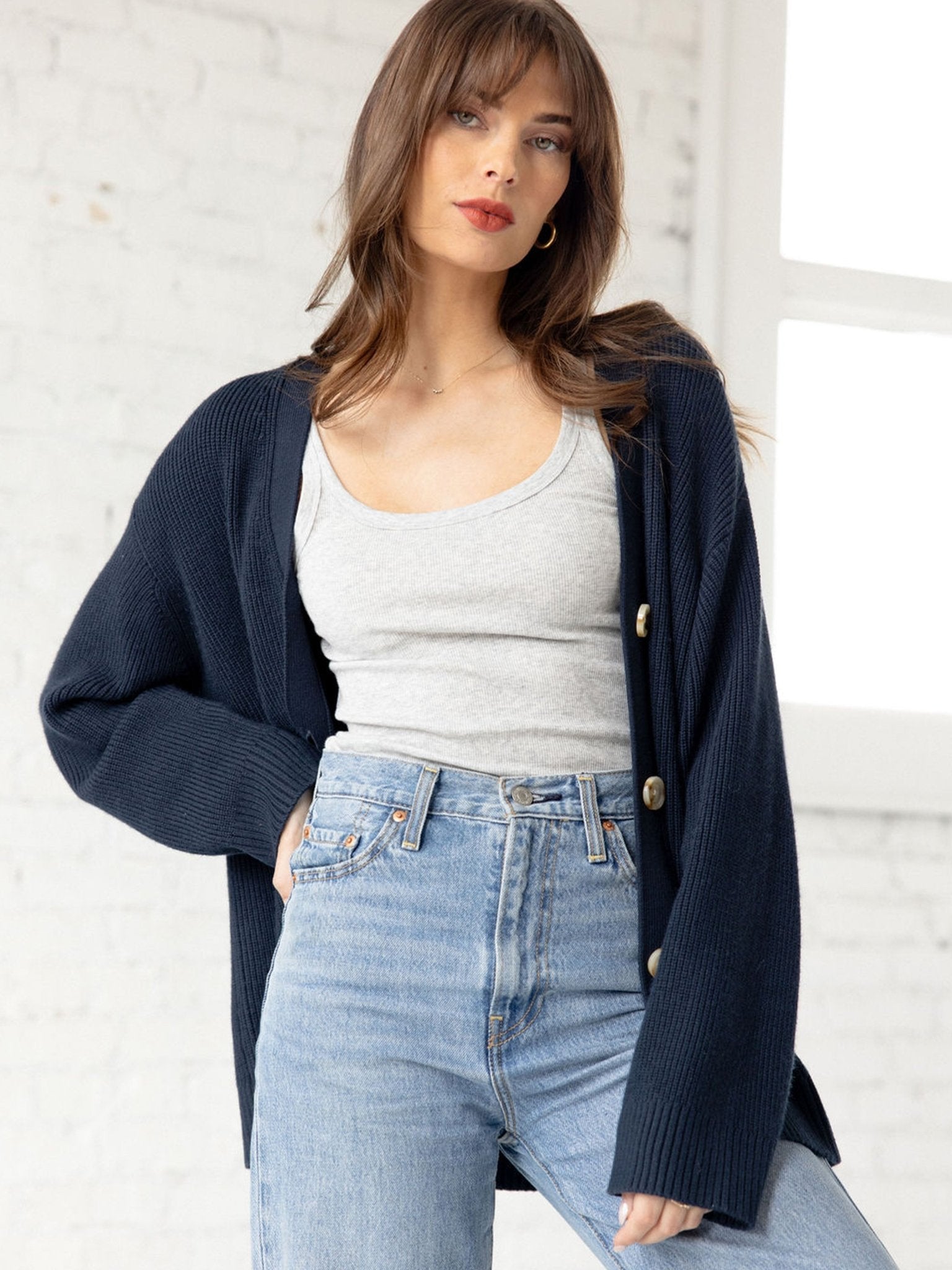 Cozy Earth Oversized Classic Cardigan