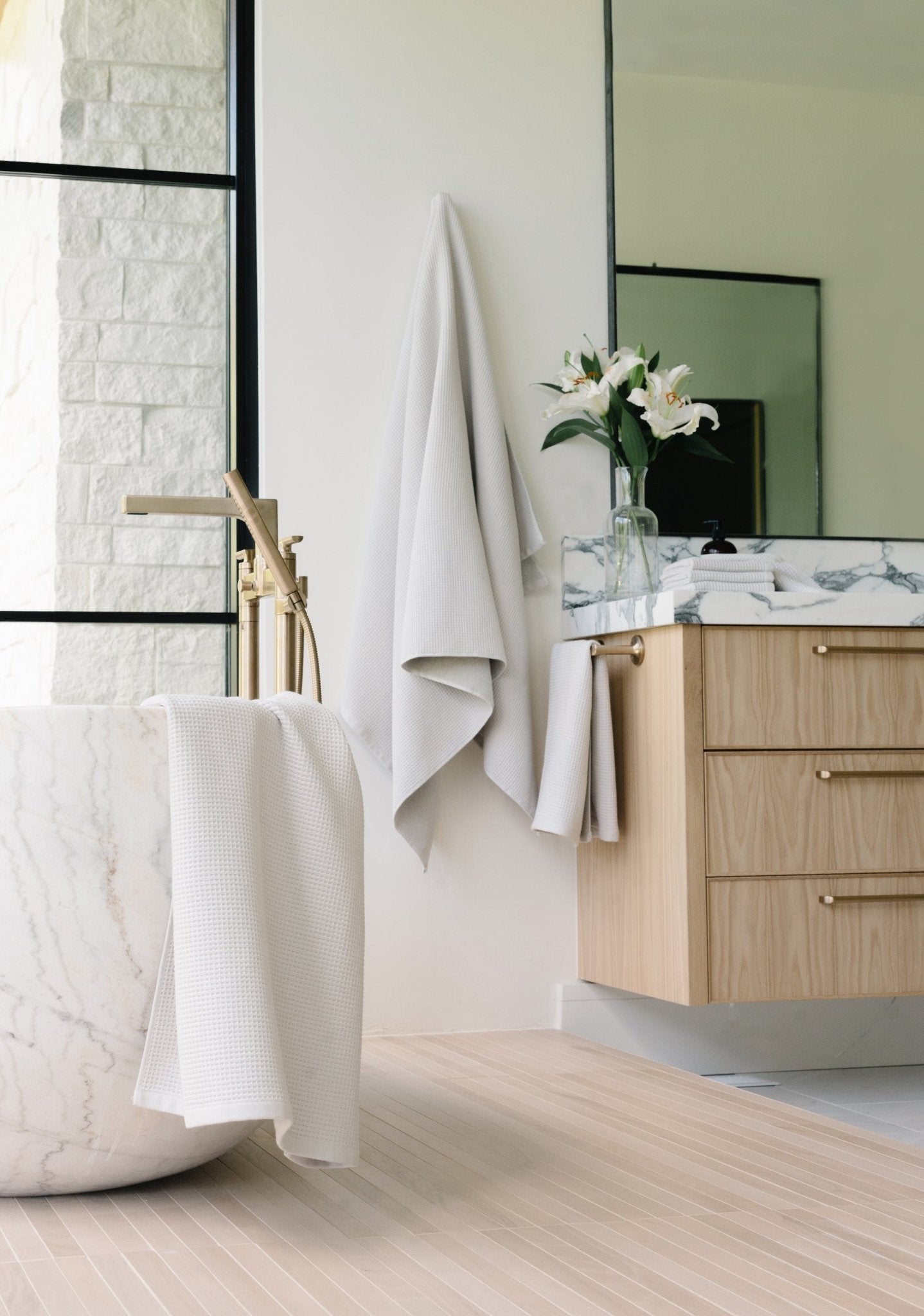 Cozy Earth Waffle Bath Sheets