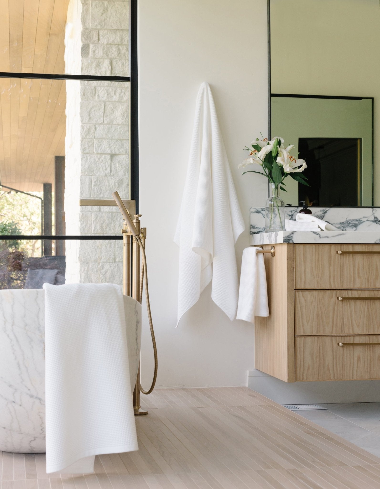 Cozy Earth Waffle Bath Sheets