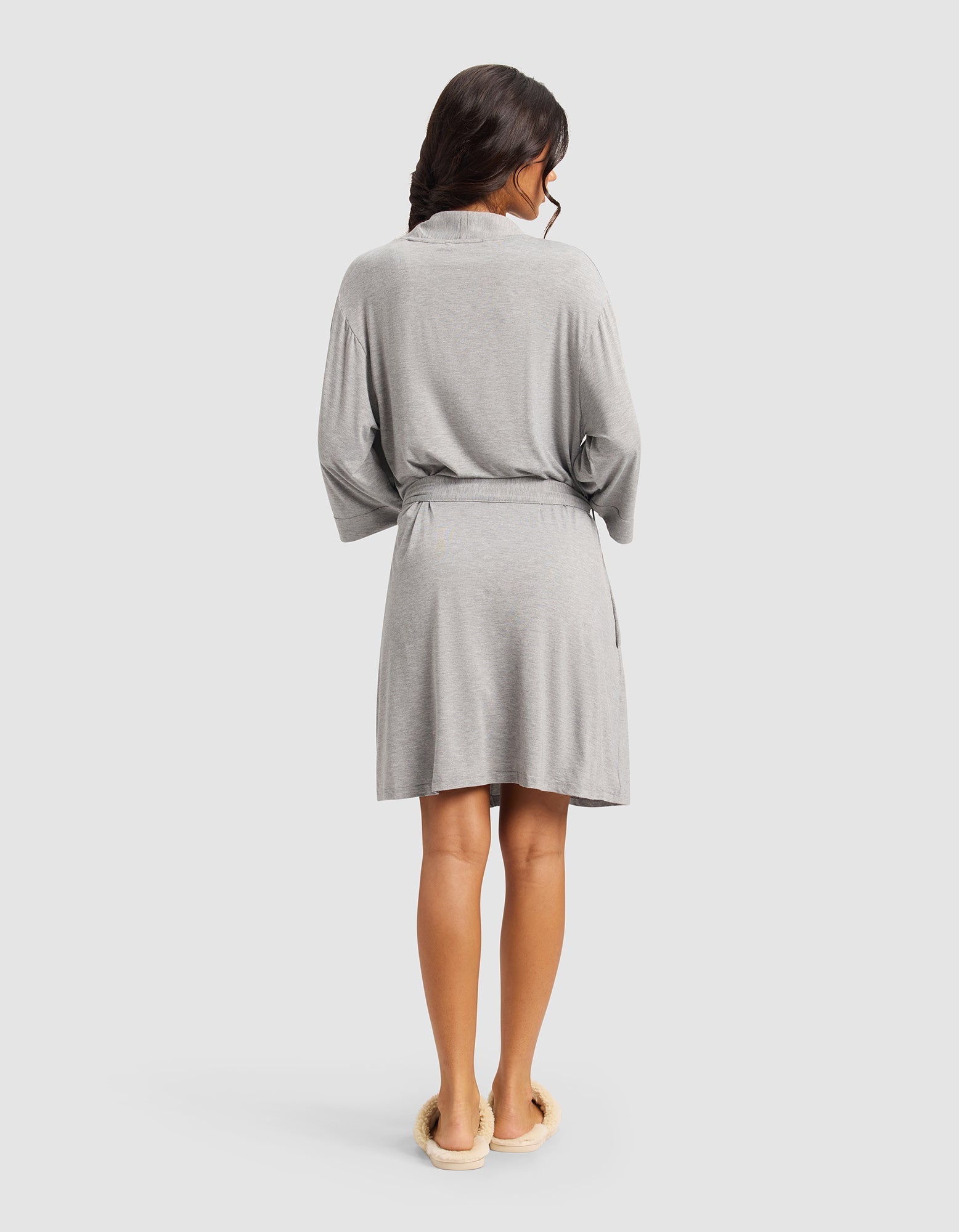 Cozy Earth Women's Bamboo Stretch - Knit Kimono Robe