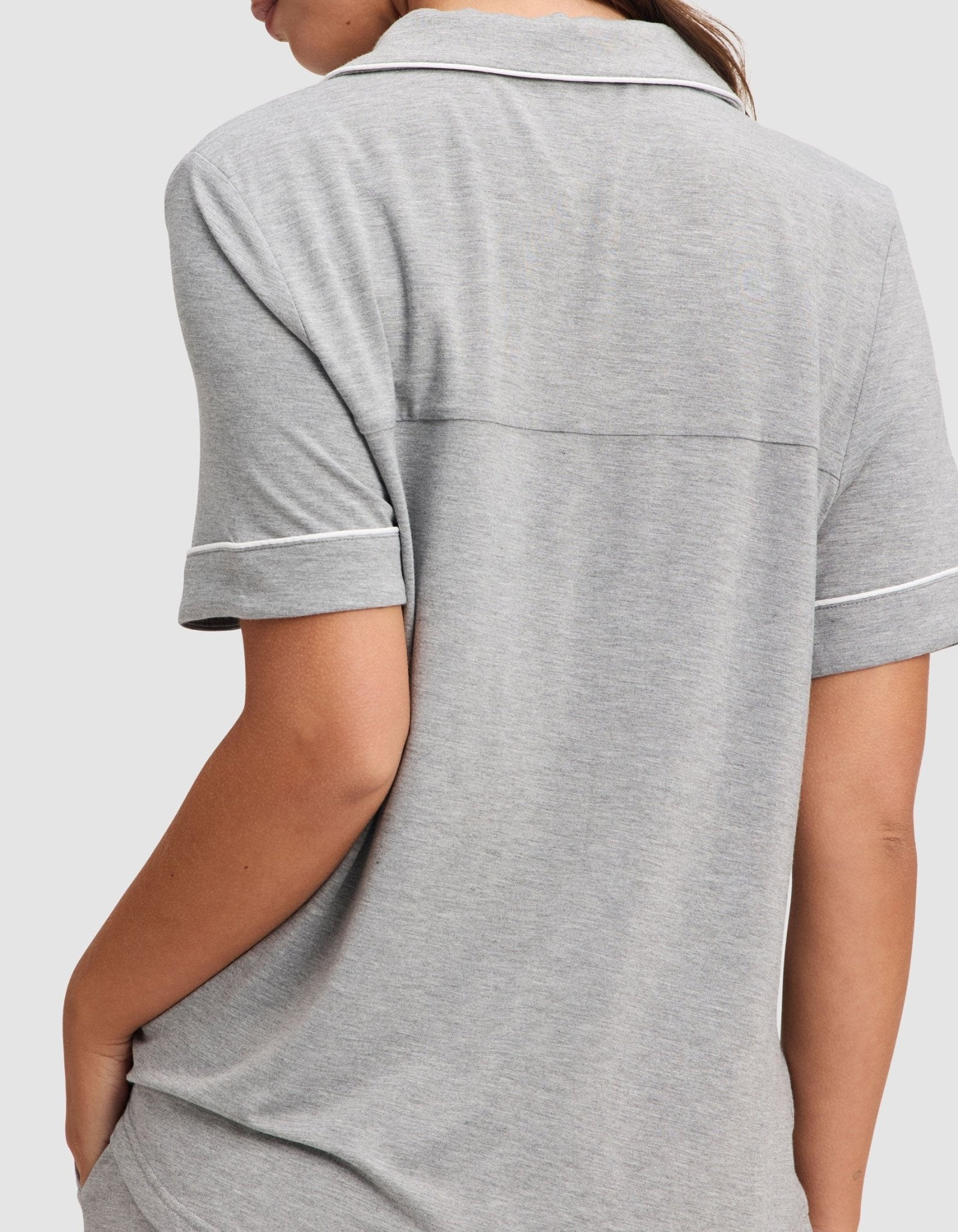 Cozy Earth Women's Bamboo Stretch - Knit Short Sleeve Pajama Set