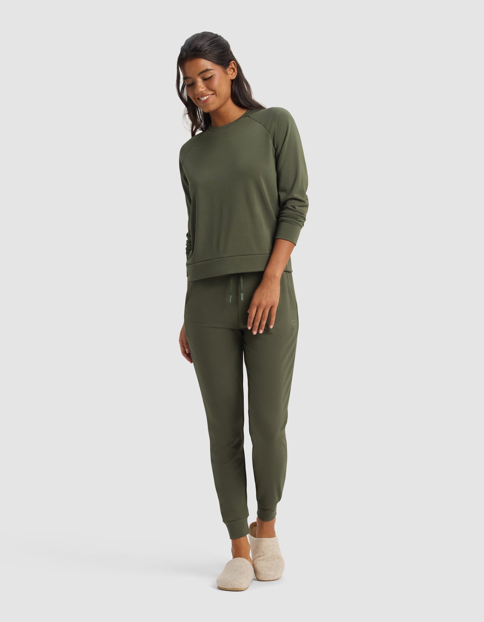 Cozy Earth Women's Brushed Bamboo Jogger Set
