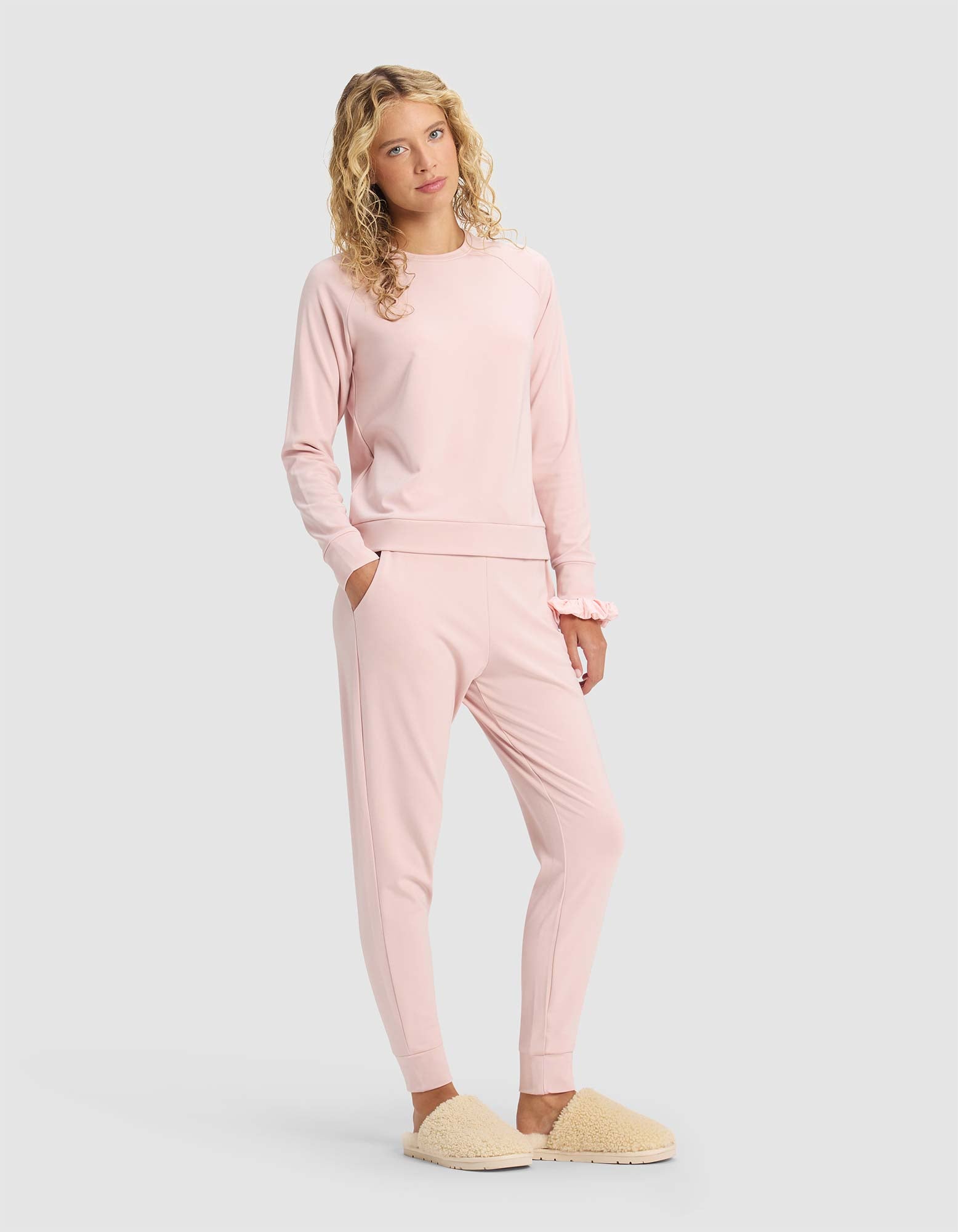 Cozy Earth Women's Brushed Bamboo Jogger Set