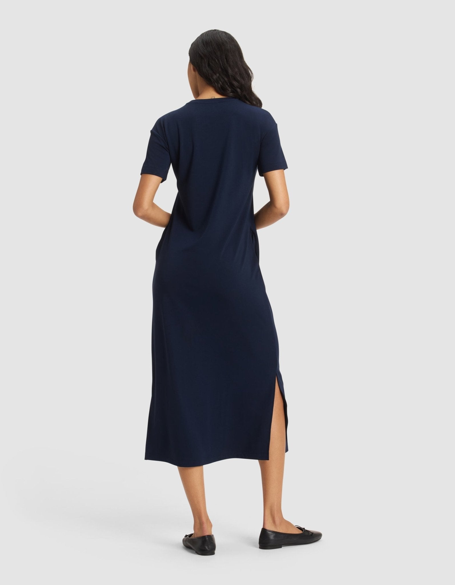 Cozy Earth Women's Brushed Bamboo Midi Dress