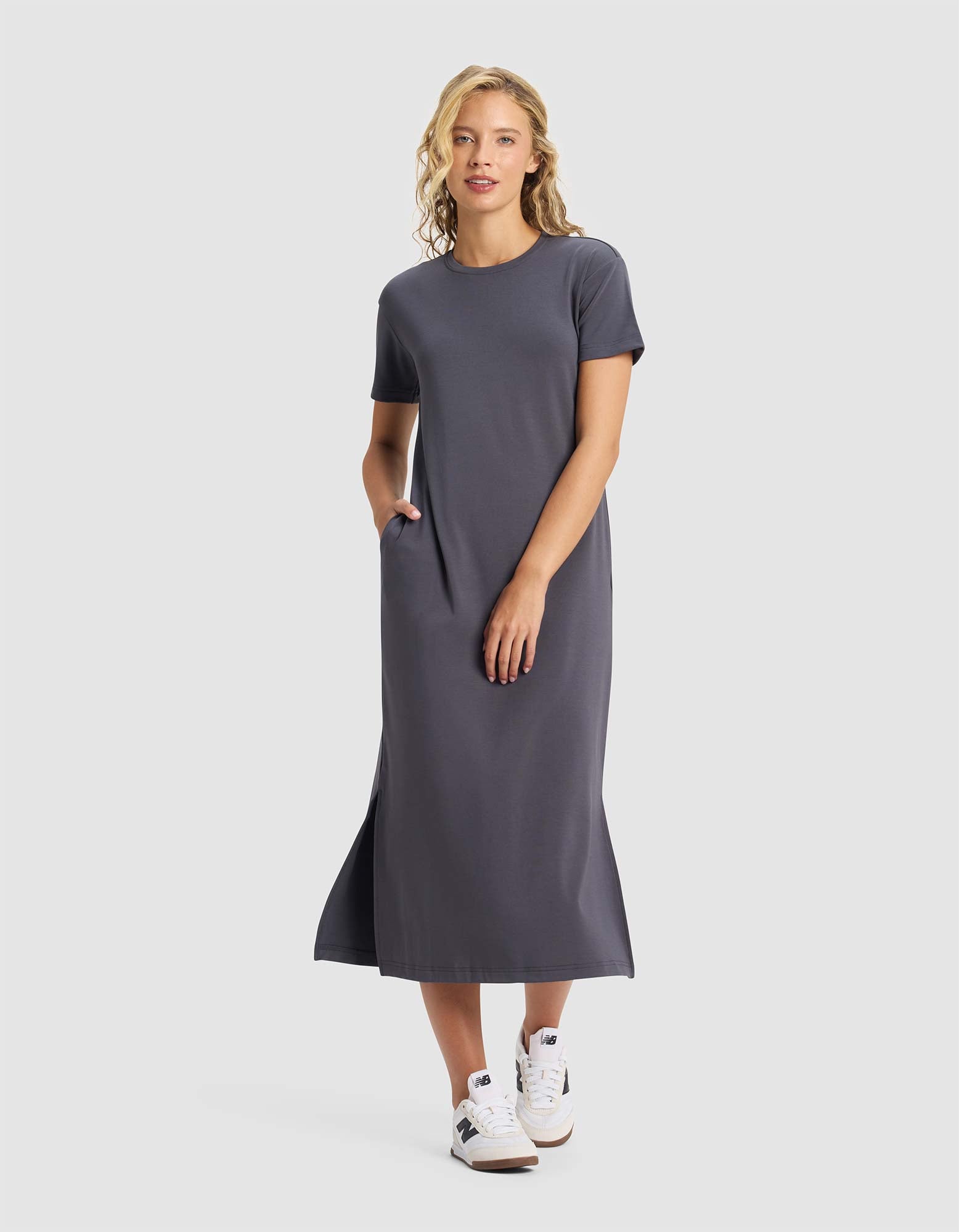 Cozy Earth Women's Brushed Bamboo Midi Dress