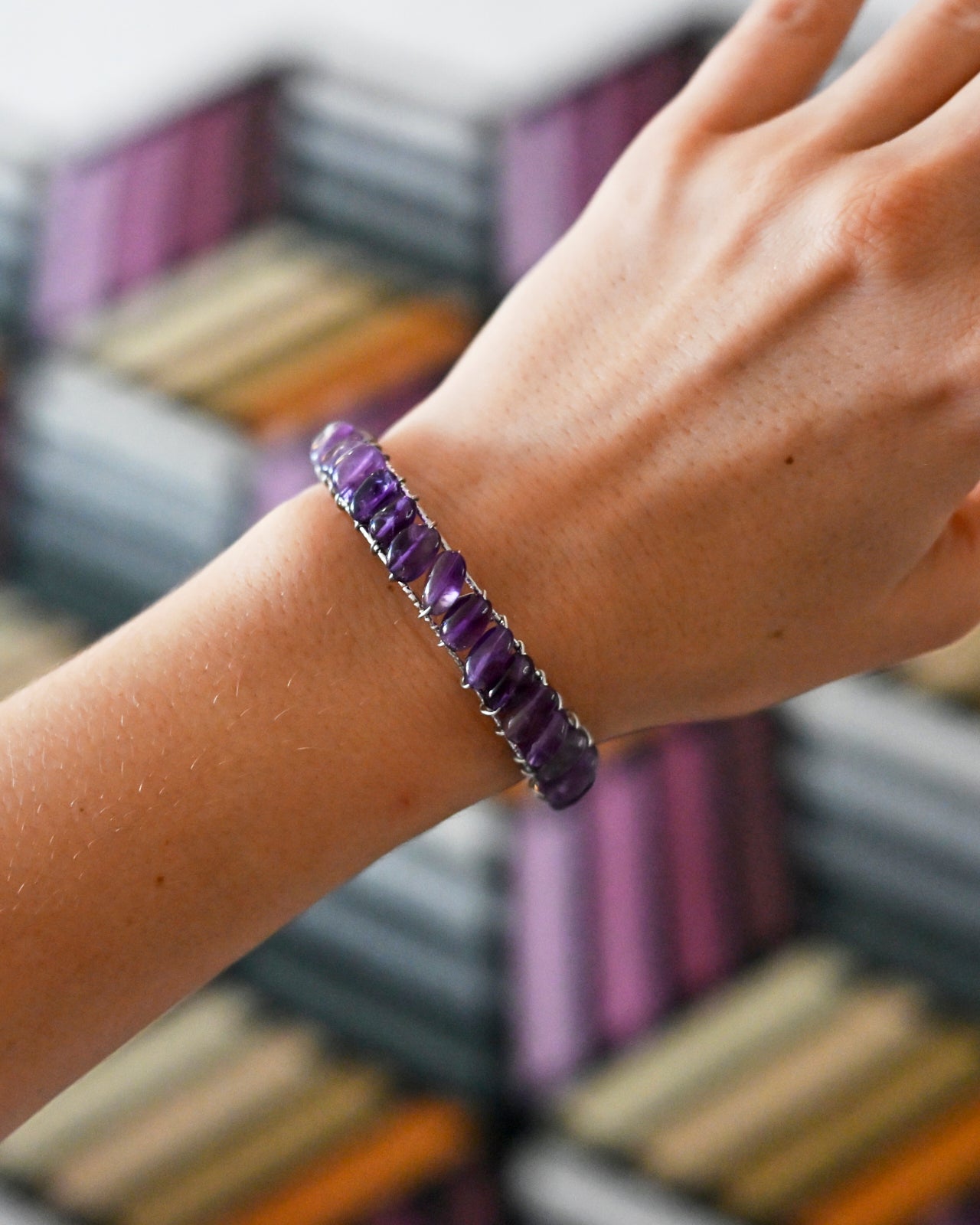 CRYSTALS.COM Amethyst Bangle