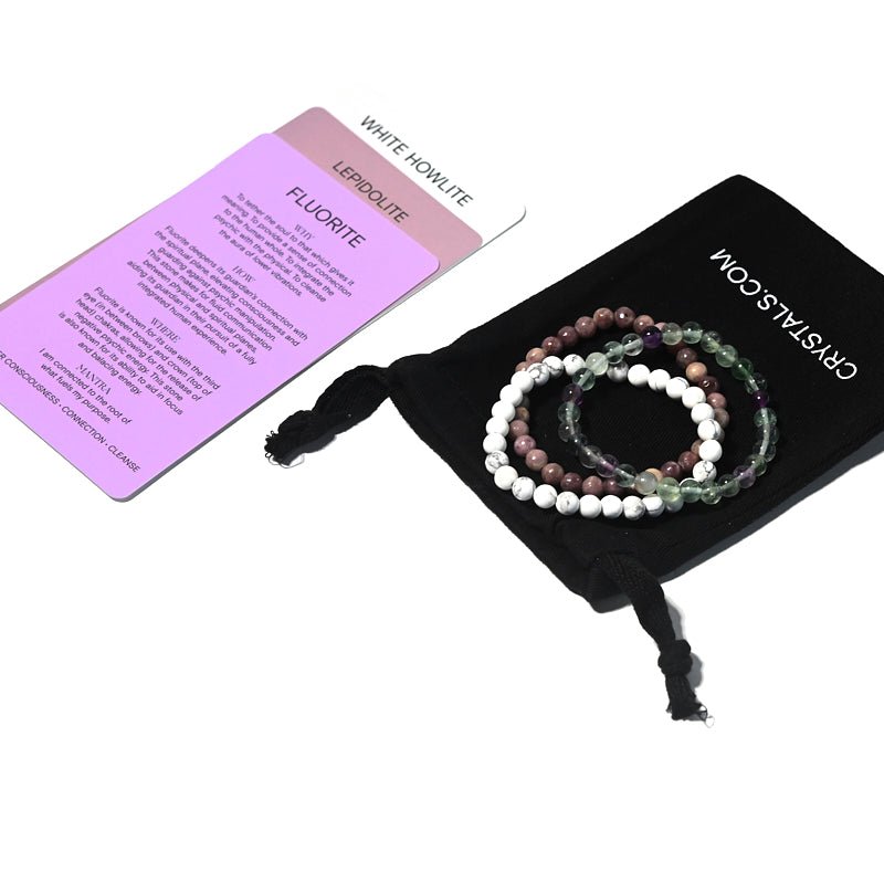 CRYSTALS.COM Calm Bracelet Trio