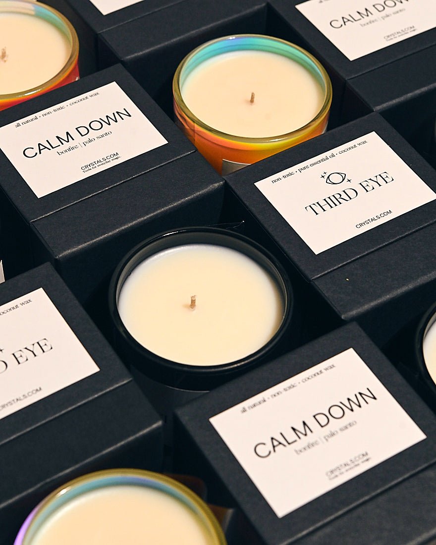 CRYSTALS.COM CALM DOWN Candle