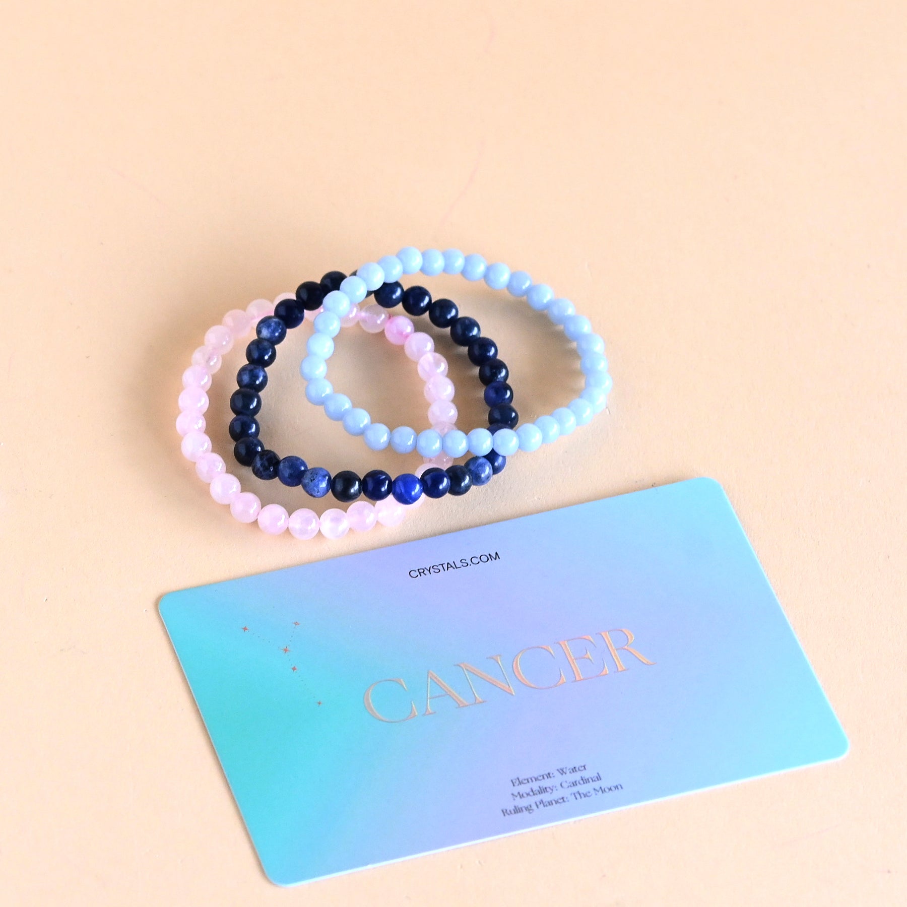 CRYSTALS.COM Cancer Bracelet Trio