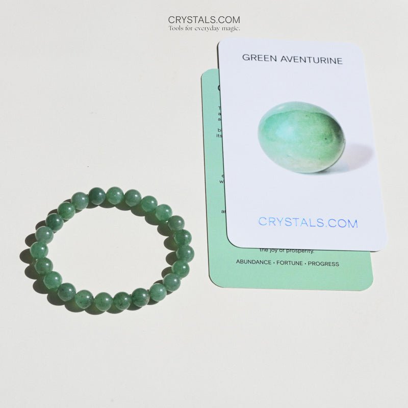 CRYSTALS.COM Green Aventurine Bracelet - LUCK