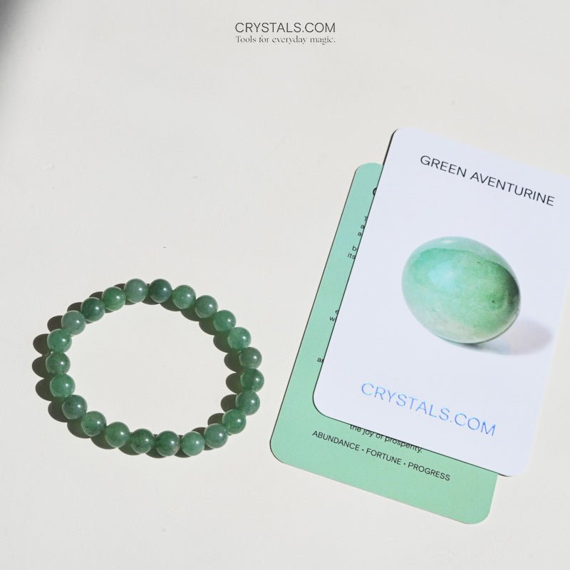 CRYSTALS.COM Green Aventurine Bracelet - LUCK