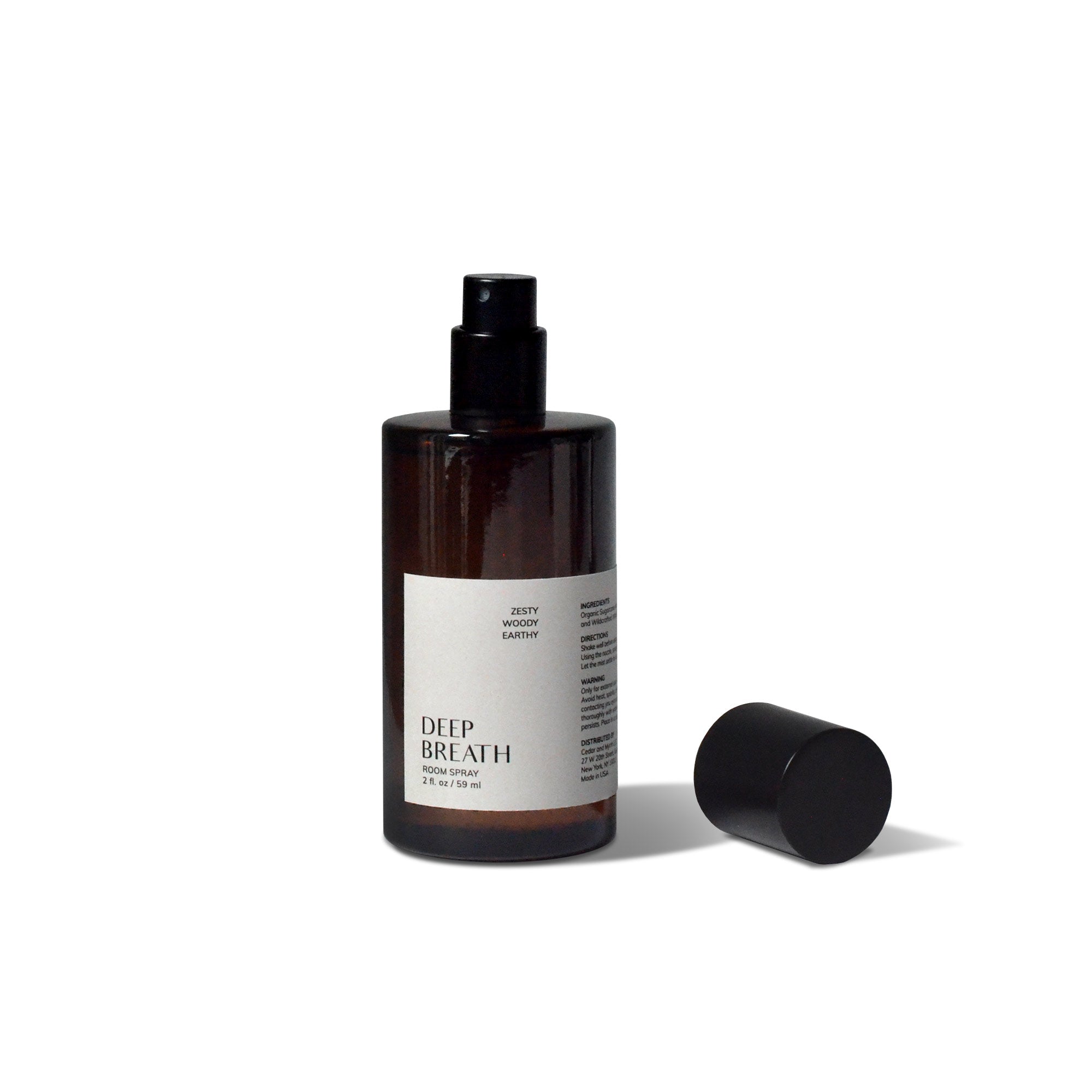 CEDAR AND MYRRH Deep Breath Wellness Room Spray – Zesty · Woody · Earthy