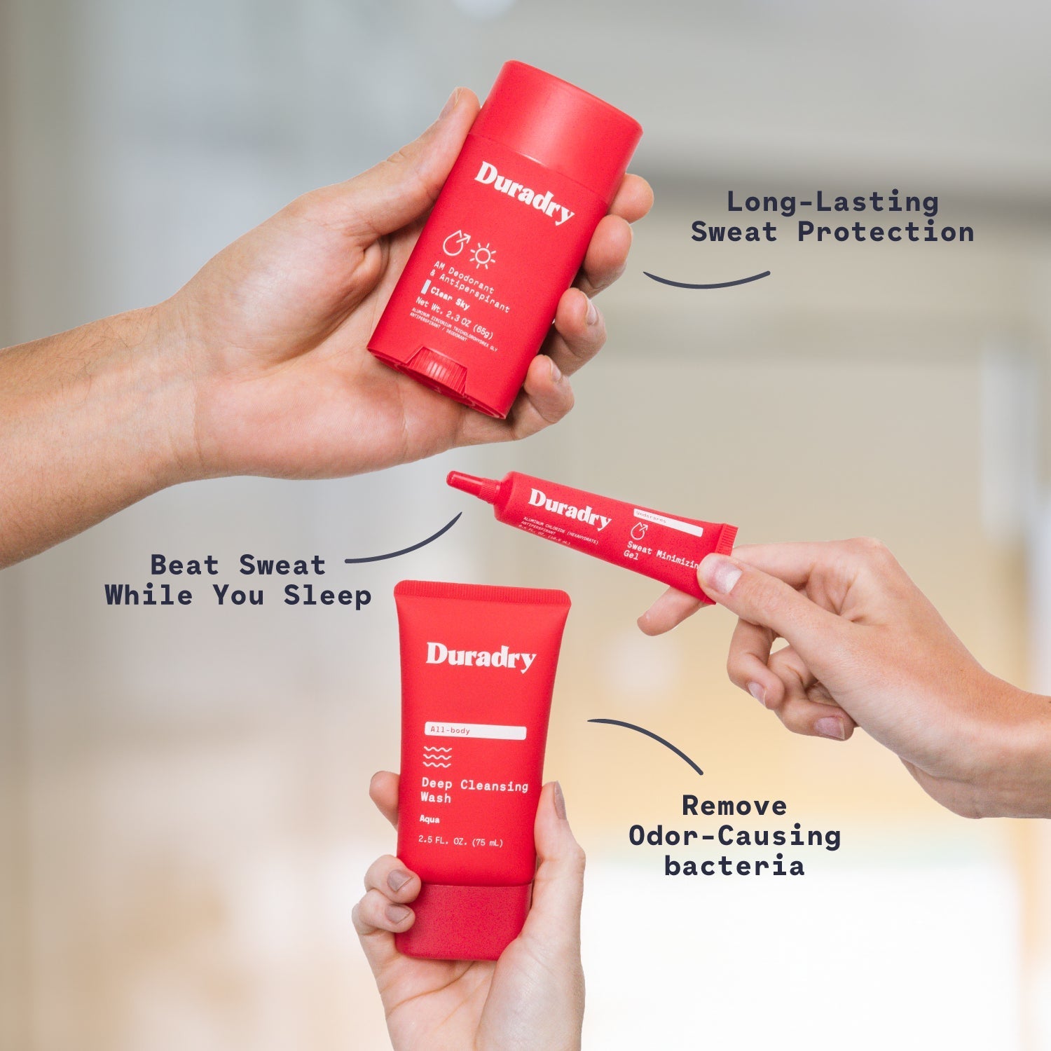 Duradry 3 - Step System - Stop Excessive Sweating