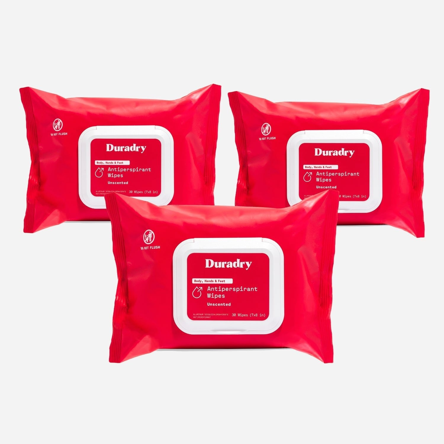 Duradry Whole Body Antiperspirant Wipes