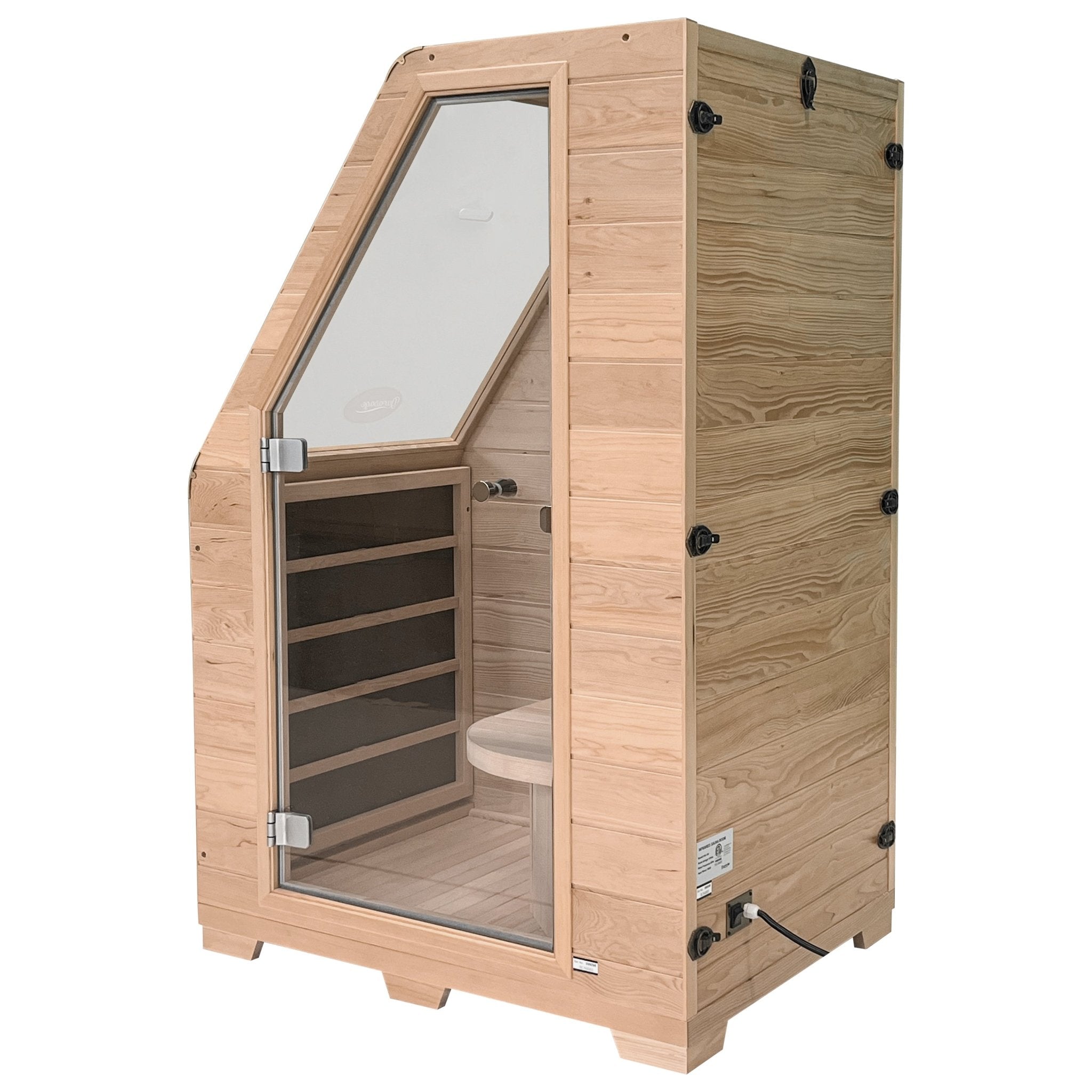 Durasage Health 1 - Person Carbon Infrared Sauna - Canadian Hemlock Wooden Sauna - 760 Watts