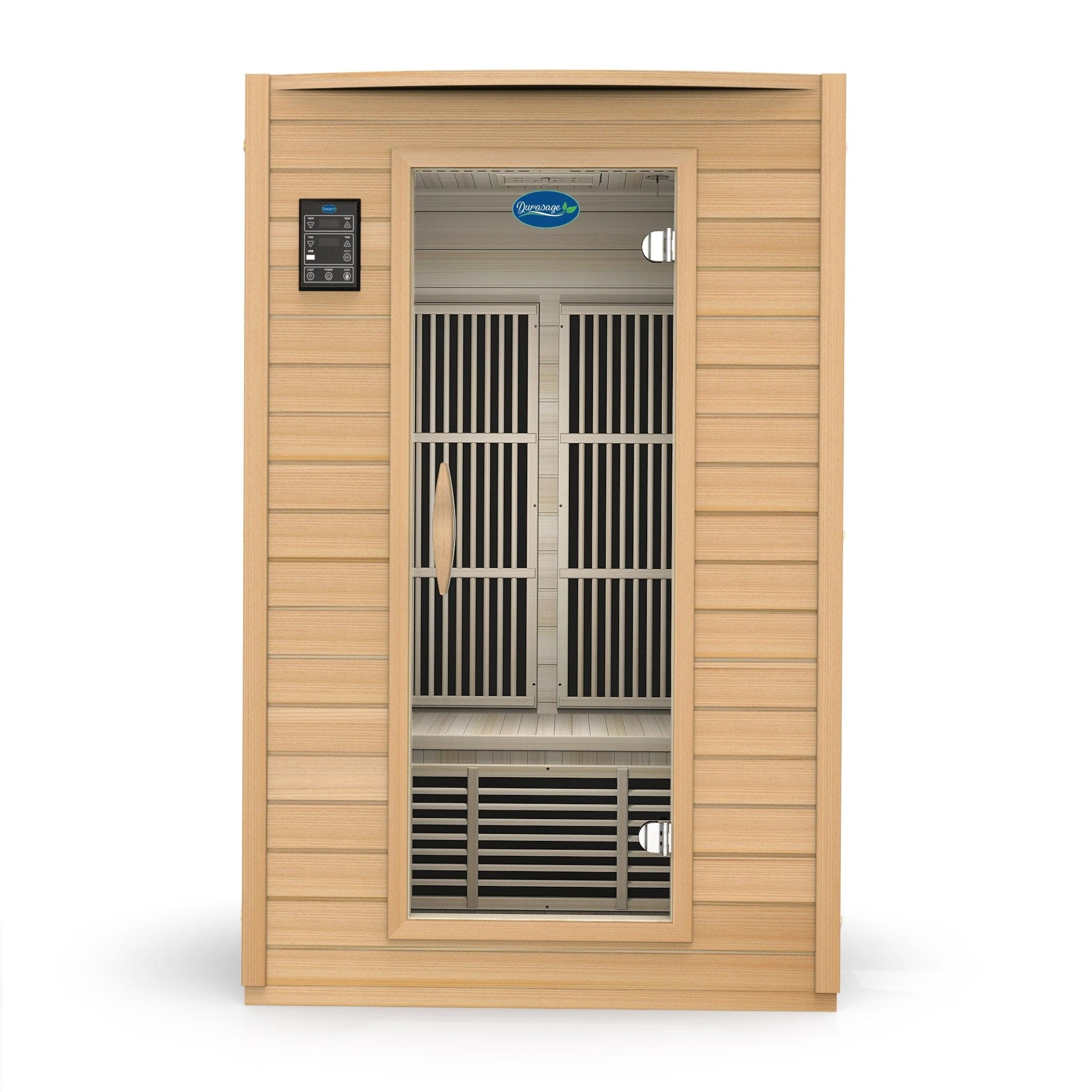 Durasage Health 2 - Person Carbon Infrared Sauna - Canadian Hemlock Wooden Sauna - 1700 Watts - Premium Audio