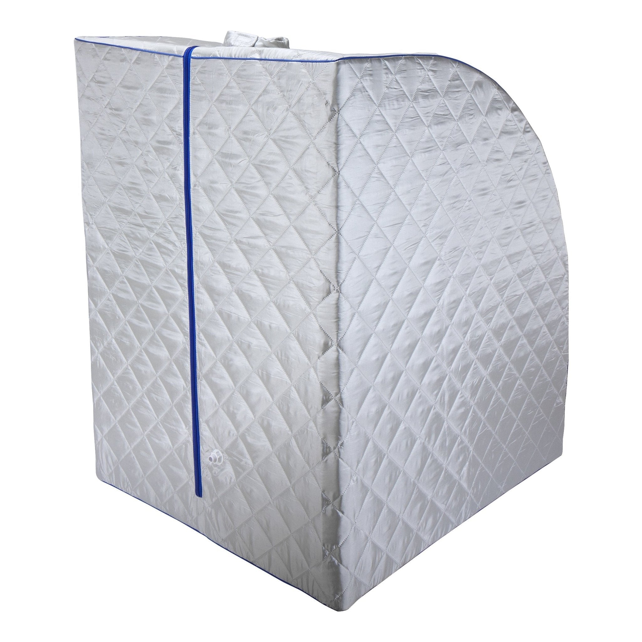 Durasage Health Durasage Lightweight Portable Personal Steam Sauna Spa for Relaxation at Home, 60 Minute Timer, 800 Watt Steam Generator, Chair Included - Blue Trim