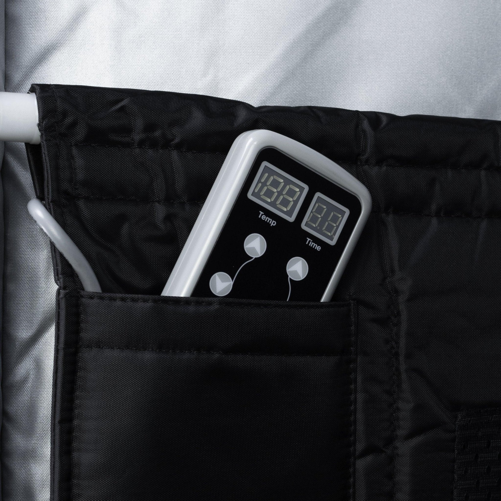 Durasage Health Durasage Portable Full Size Infrared Sauna for at Home | Ultra Low EMF Infrared Panels | LED Lighting, Heating Foot Pad and Portable Chair (1 - Person)