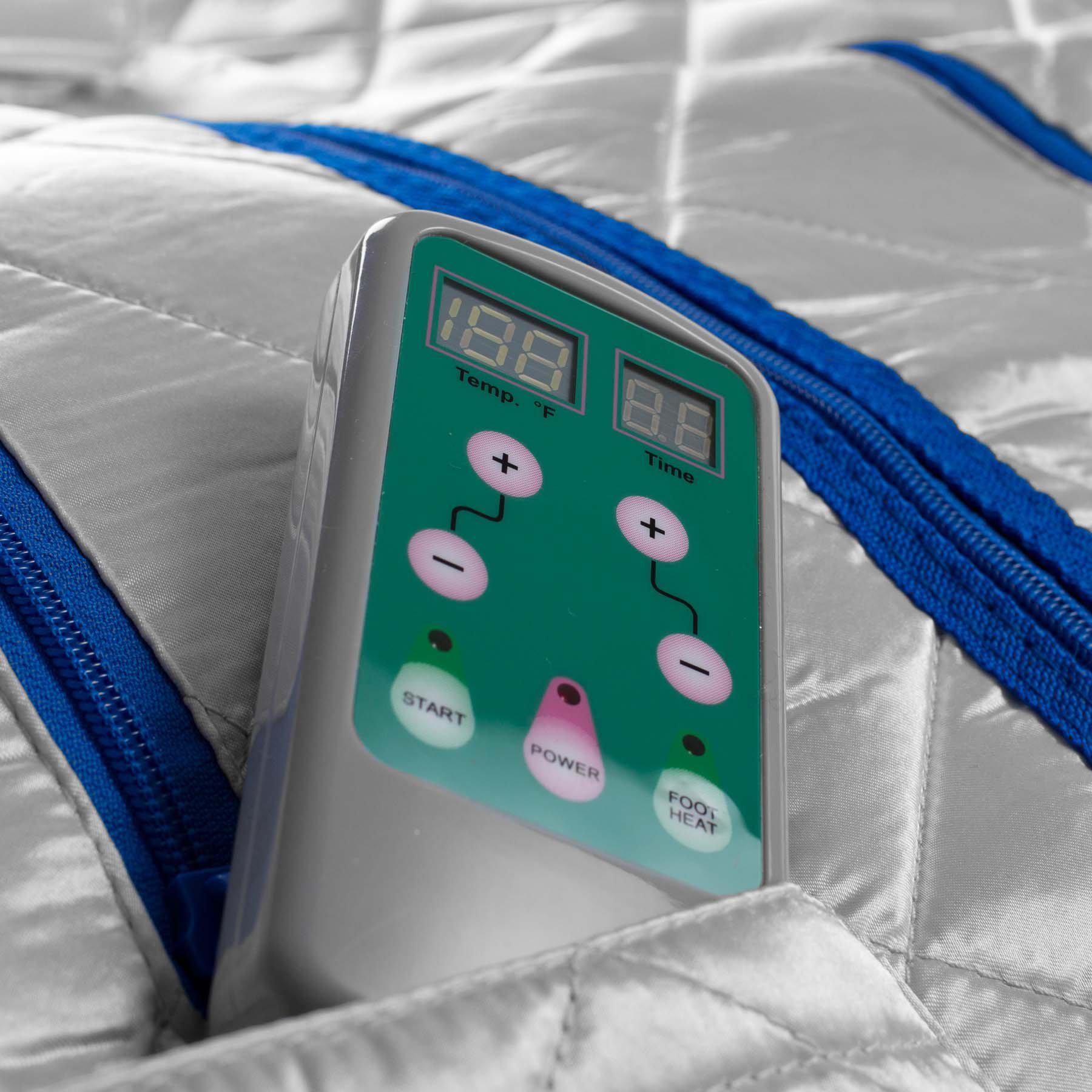 Durasage Health Infrared Heated Personal Sauna with Air Ionizer Generator, 5+ Temperature Levels & up to 30 minutes