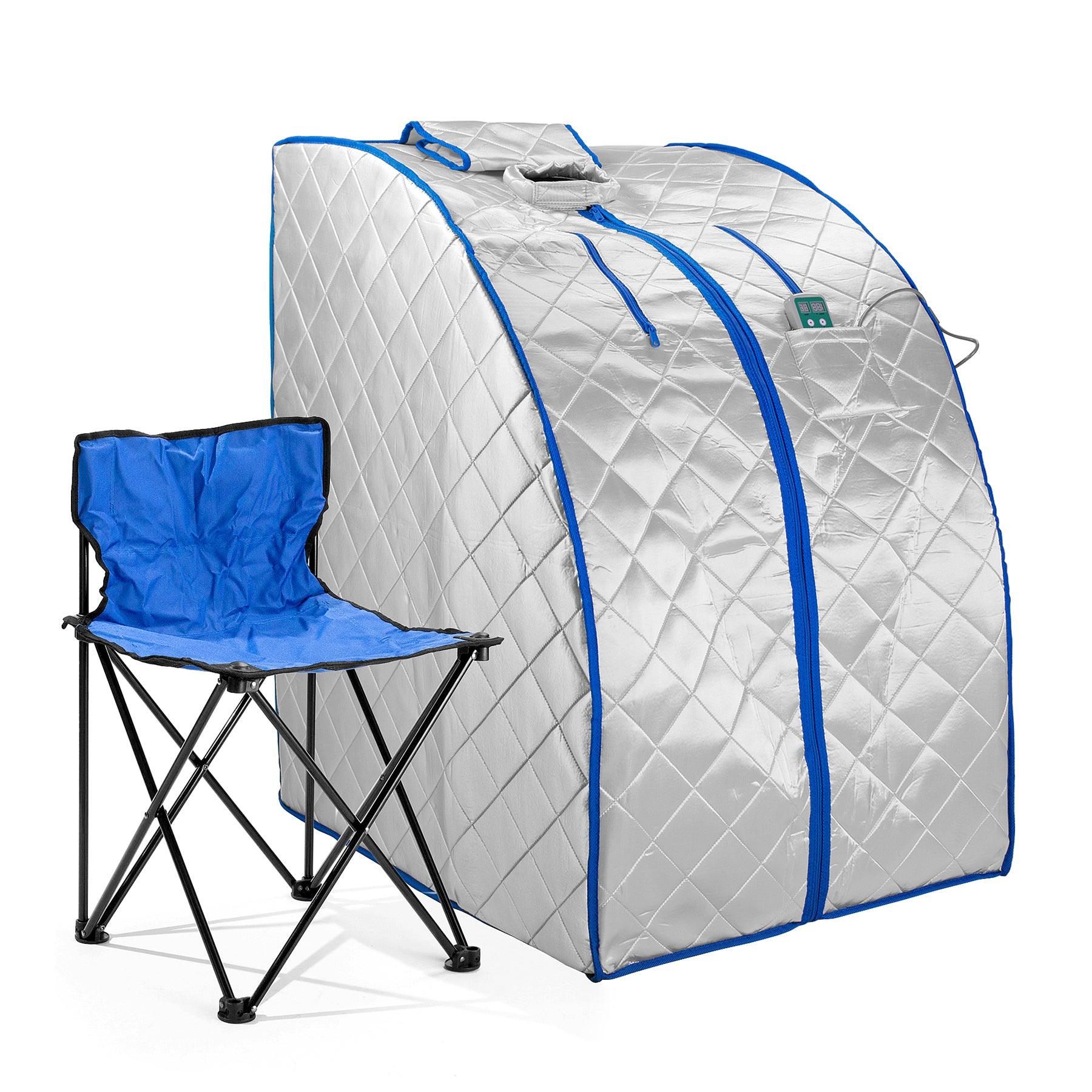 Durasage Health Infrared Heated Personal Sauna with Heating Foot Pad and Chair