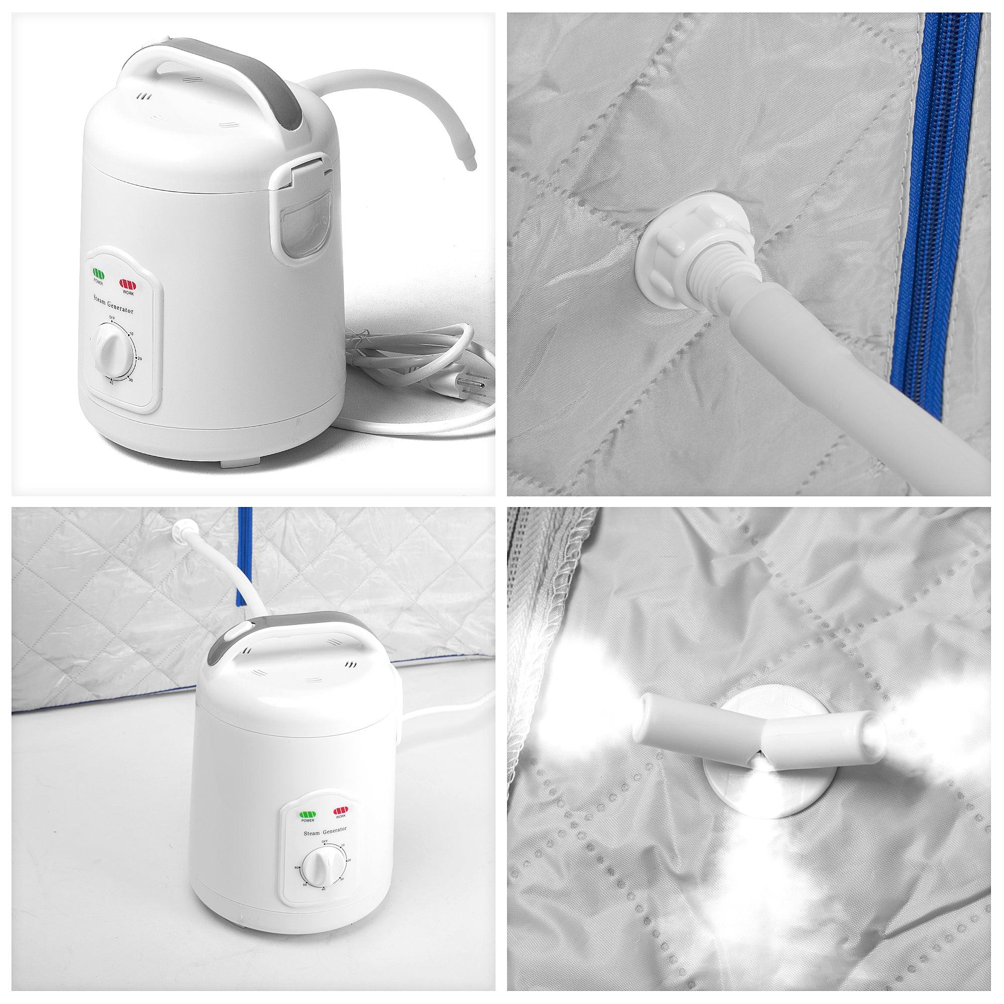 Durasage Health Lightweight Personal Steam Sauna for Weight Loss, Detox & Relaxation, 60 Minute Timer - Blue