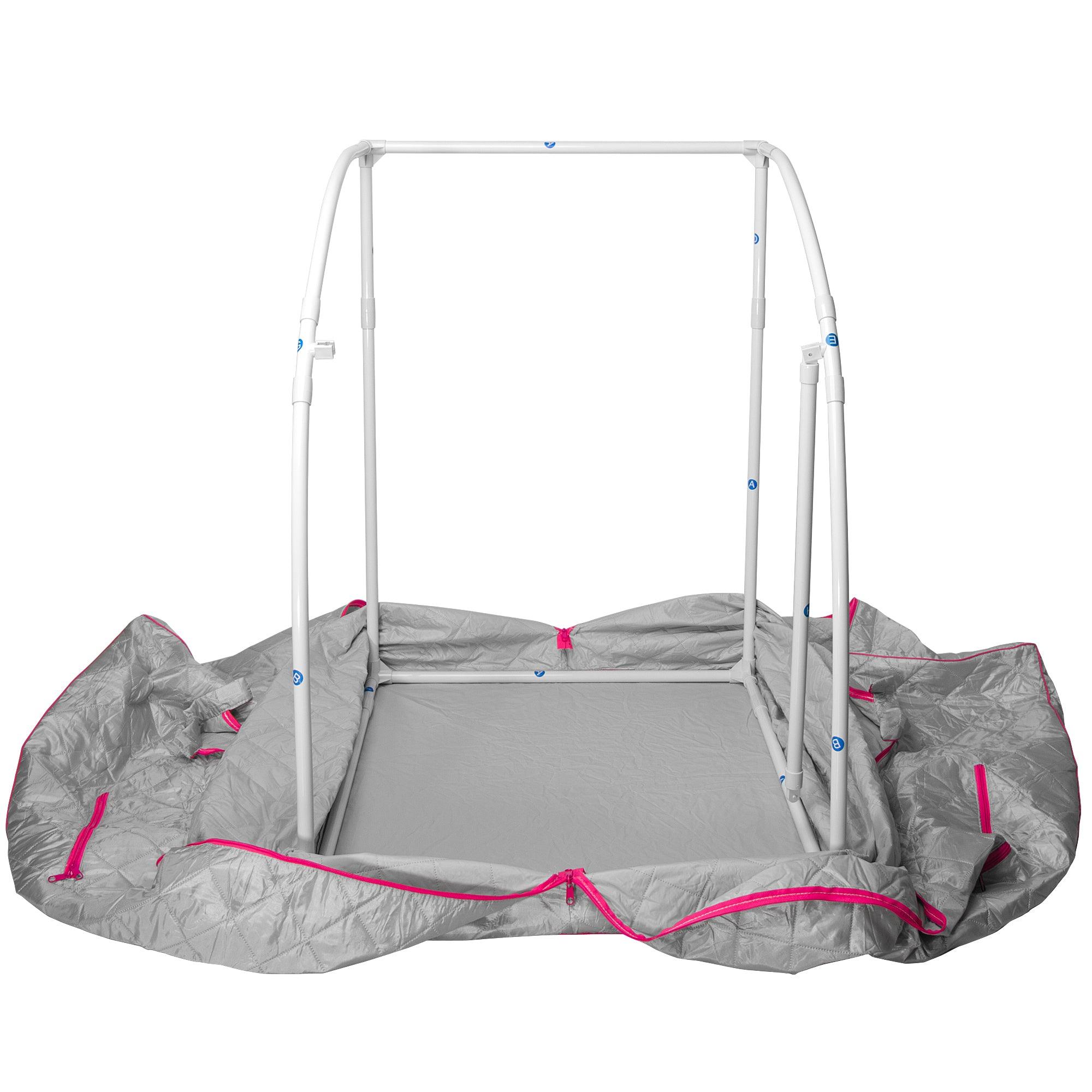 Durasage Health Lightweight Personal Steam Sauna for Weight Loss, Detox & Relaxation, 60 Minute Timer - Pink