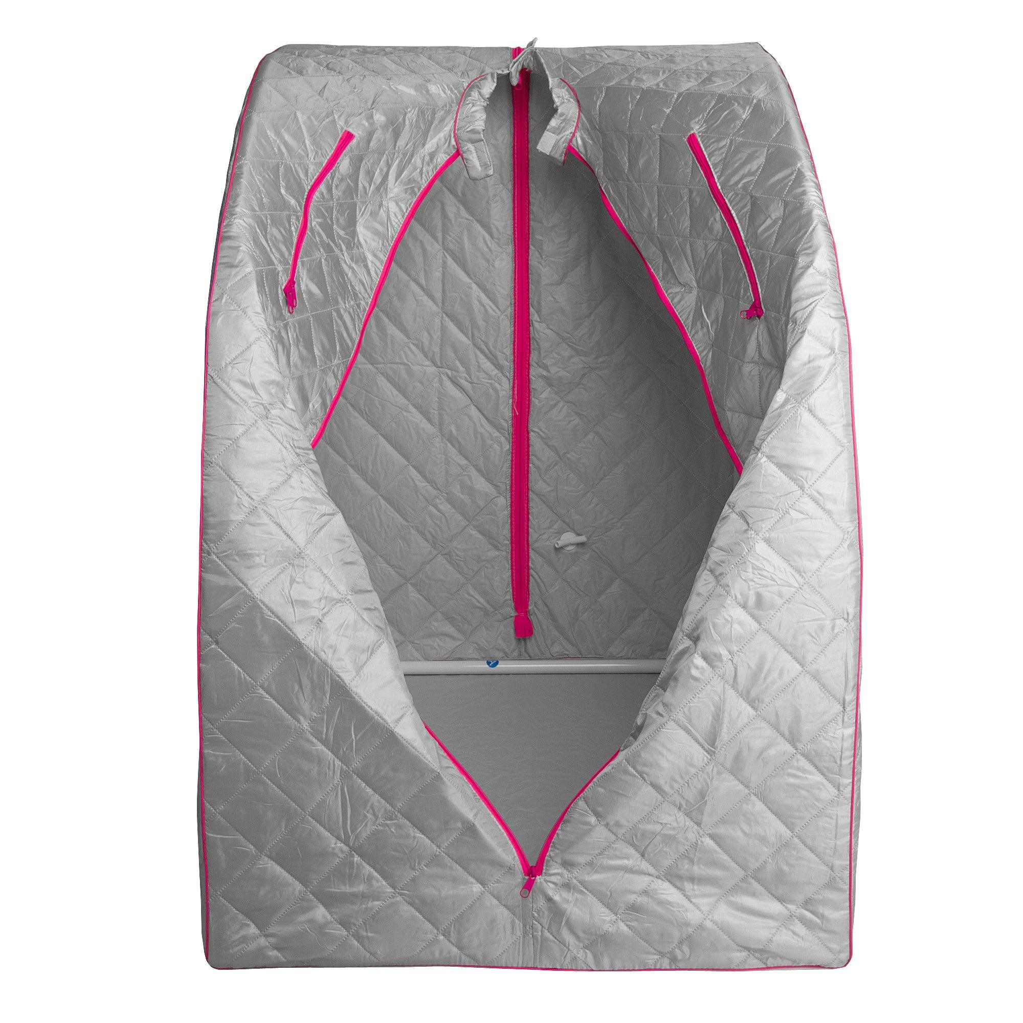 Durasage Health Lightweight Personal Steam Sauna for Weight Loss, Detox & Relaxation, 60 Minute Timer - Pink