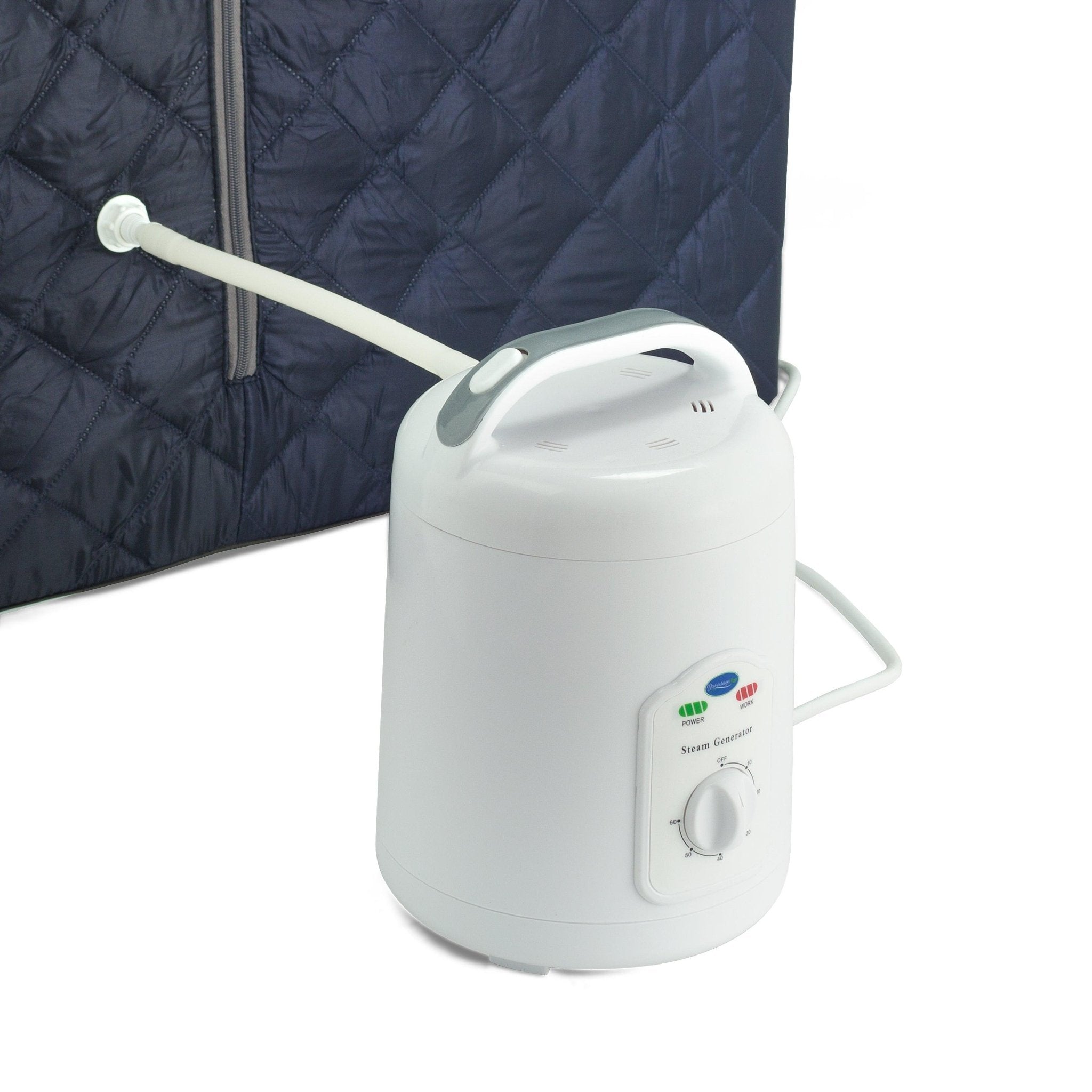 Durasage Health Oversized Portable Steam Sauna for Weight Loss, Detox & Relaxation at Home, Chair Included - Dark Blue