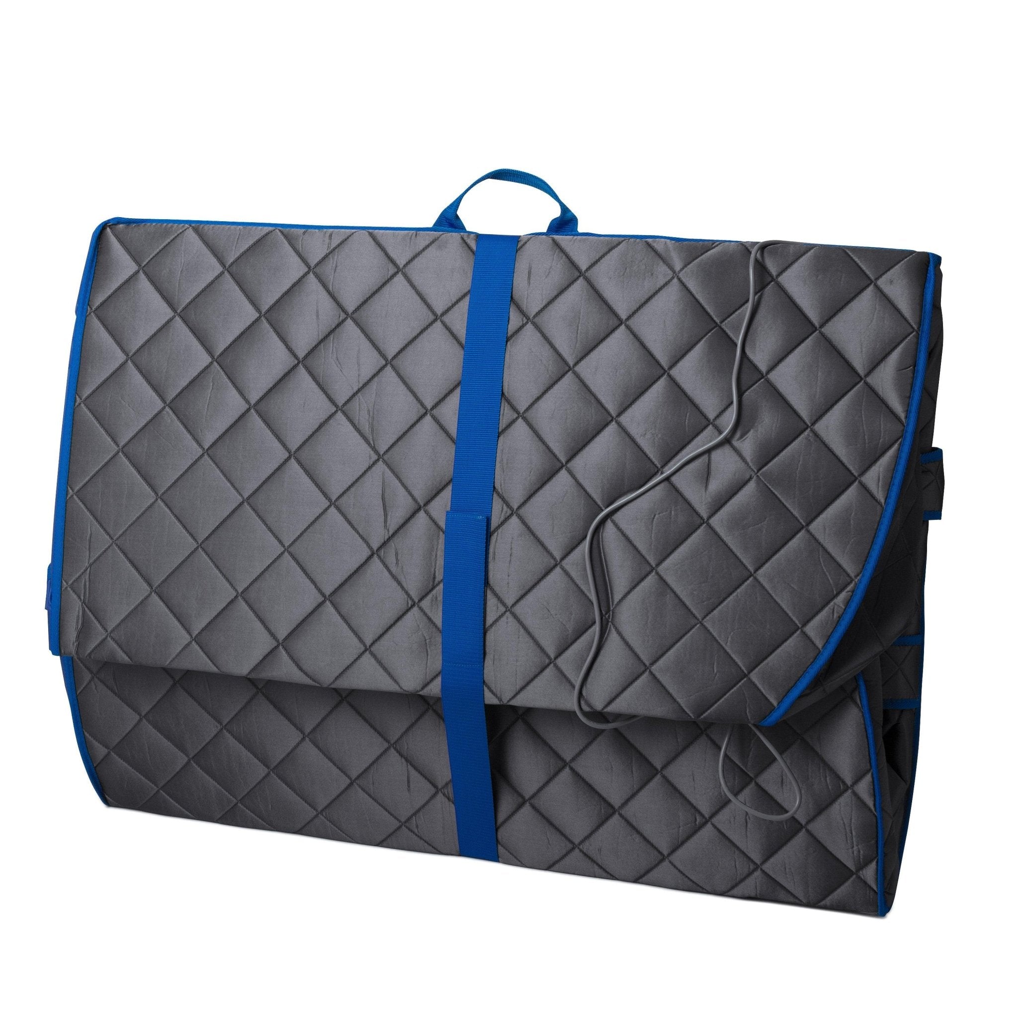 Durasage Health Personal Portable Infrared Sauna with Premium Chair, 30 Minute Timer, with Negative ION and Heated Footpad - Gray