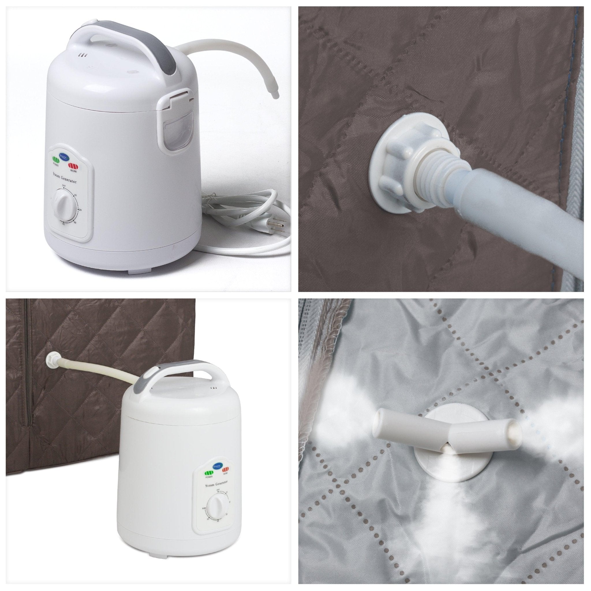 Durasage Health Personal Steam Sauna for Weight Loss, Detox & Relaxation at Home, Chair Included - Black Coffee