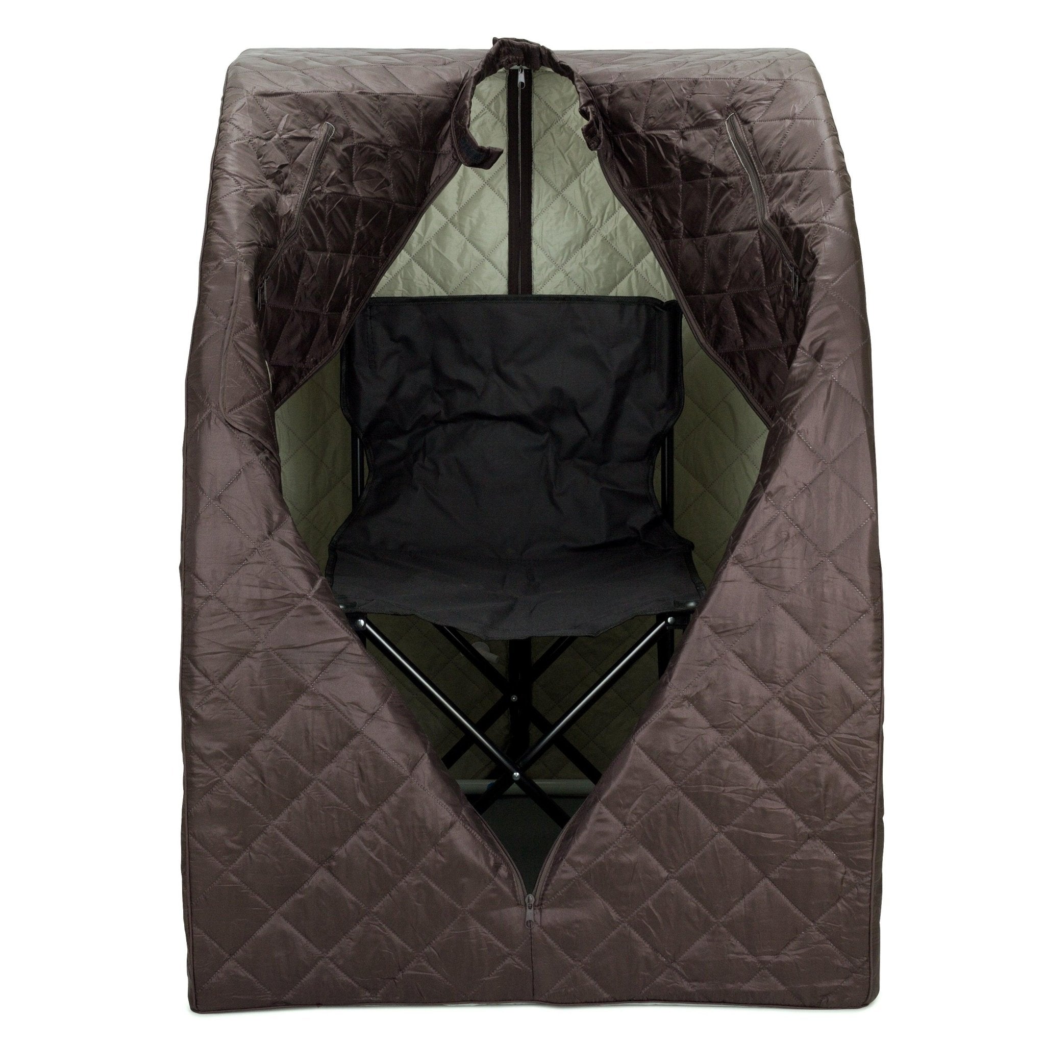 Durasage Health Personal Steam Sauna for Weight Loss, Detox & Relaxation at Home, Chair Included - Black Coffee