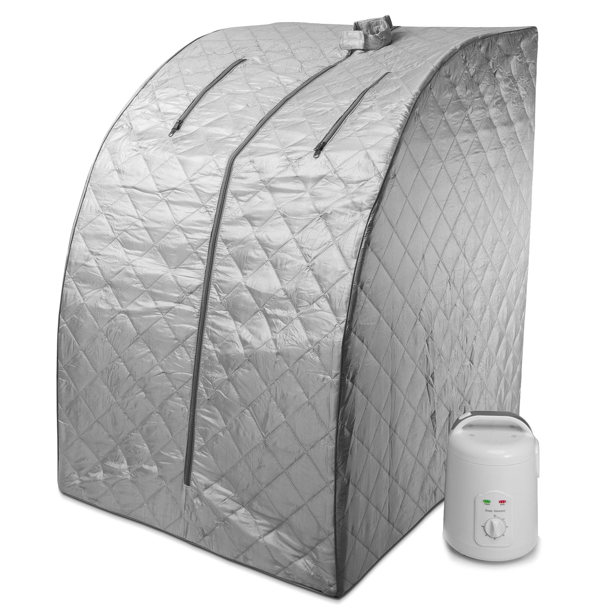 Durasage Health Portable Personal Therapeutic Spa Home Steam Sauna Weight Loss Slimming Detox (Gray Outline)