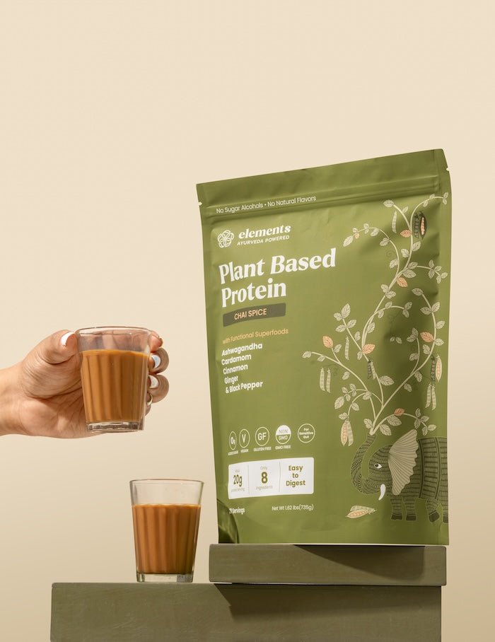 Elements Truffles Plant Based Protein Powder: Chai Spice (21 Servings)