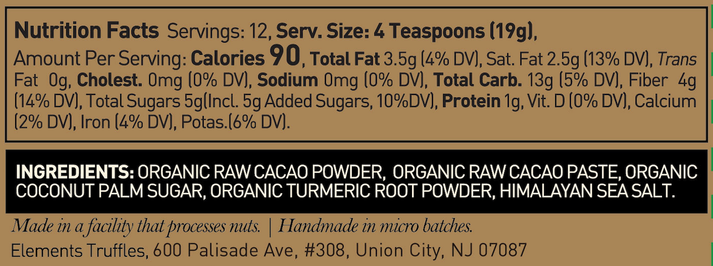 Elements Truffles Turmeric Hot Chocolate