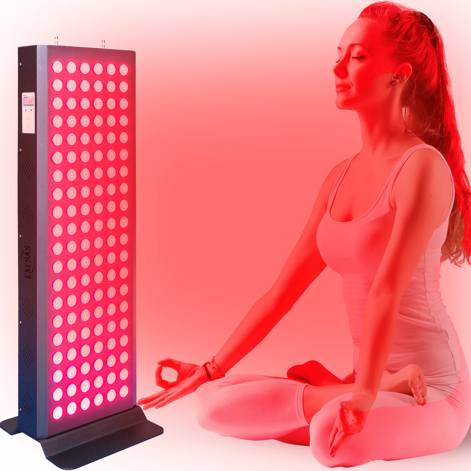 EXESAS EXESAS 120 LED, 600W Dual - Chip, Red Light Therapy Device for Full Body, 4 - Wavelengths Infrared LED Panel for Skin, Weight, Pain, Wellness