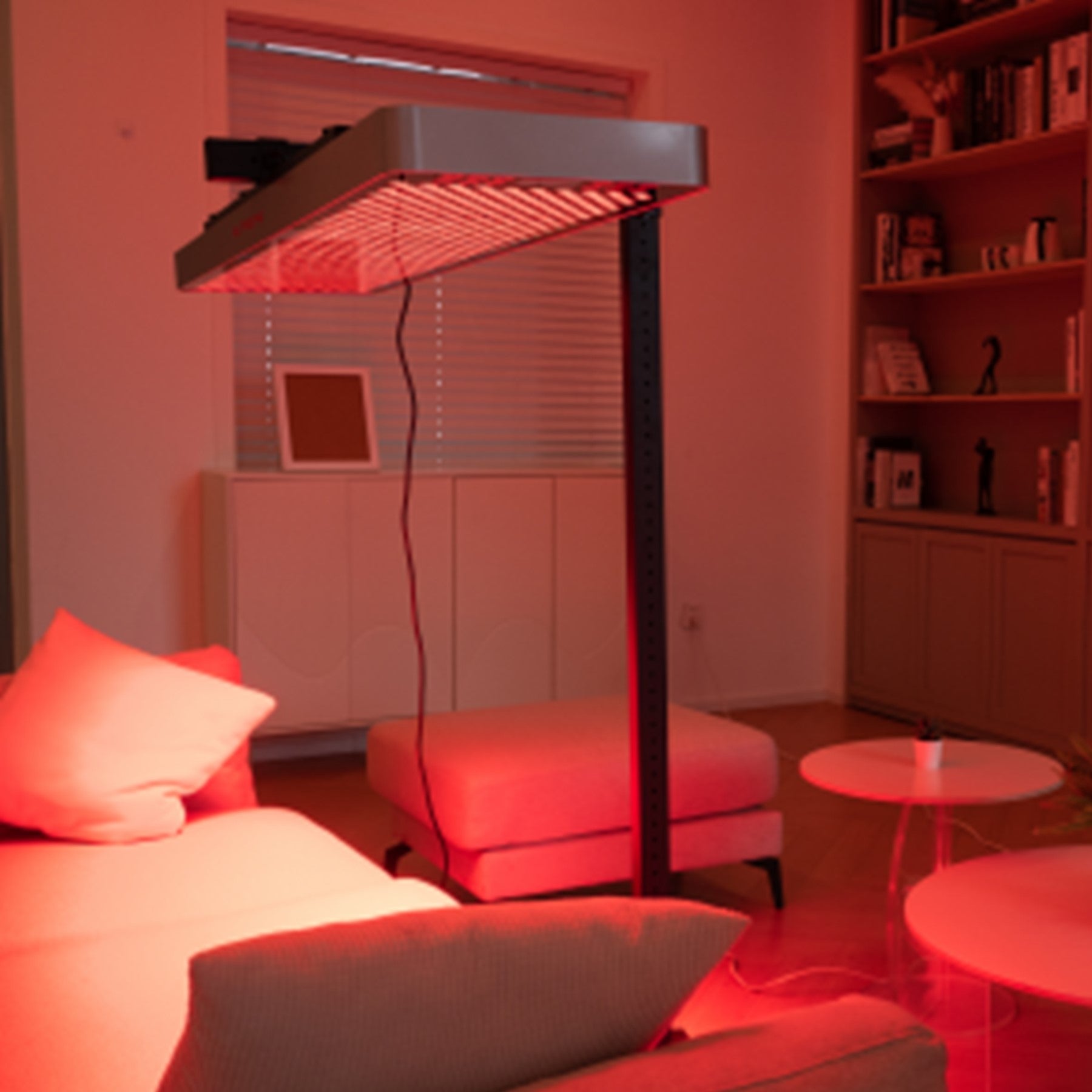 EXESAS Horizontal/Vertical Powered Automatic Rolling Stand for EXESAS Red Light Therapy Panels, Auto Height Adjustment, (Panel Sold Separately)