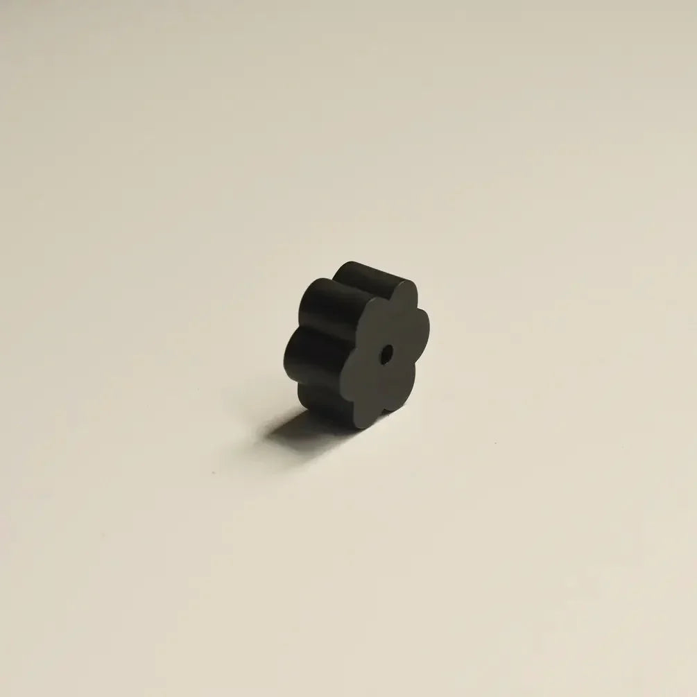 Flower Black Brass Incense Holder