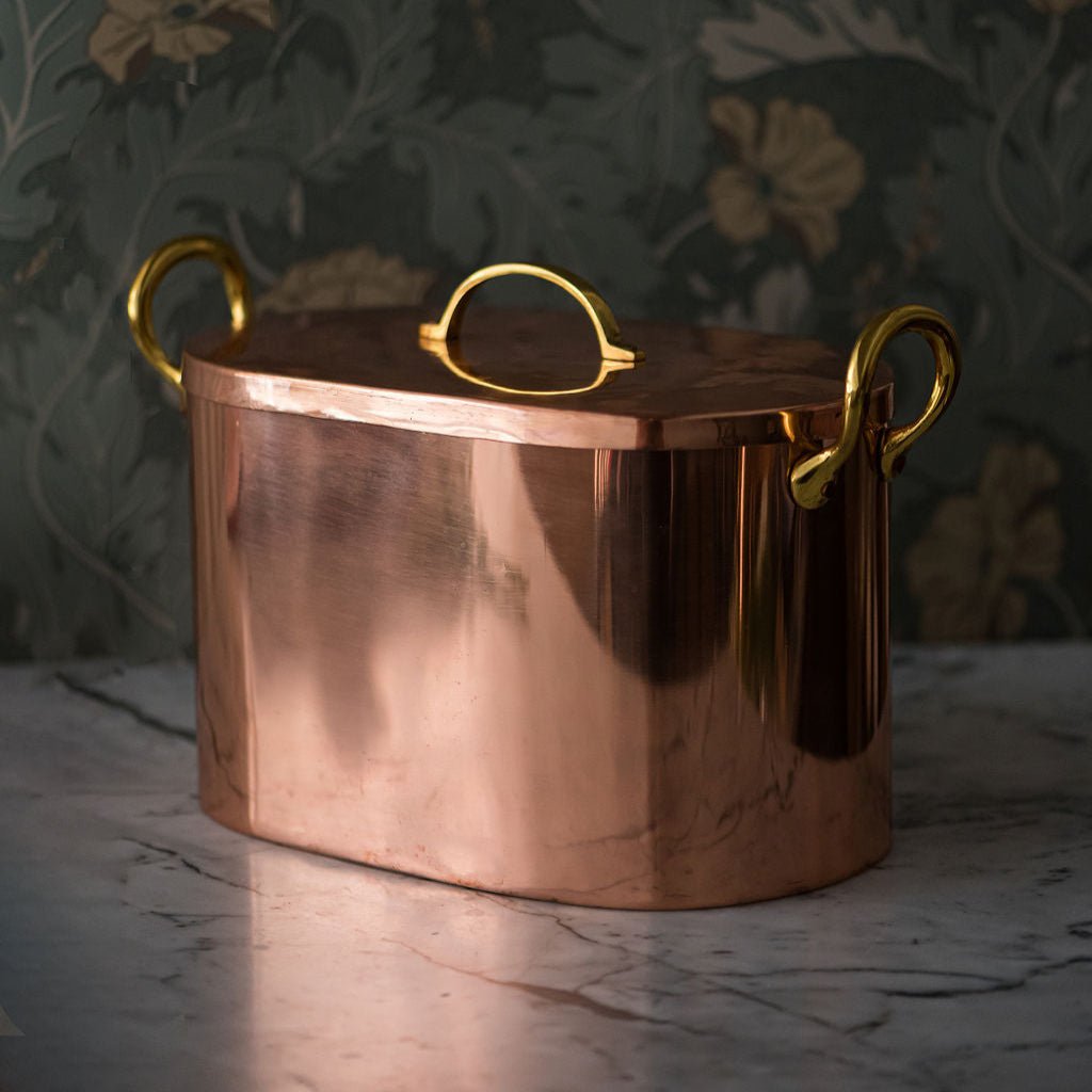 Galley & Fen Copper Bread Box with Brass Handles